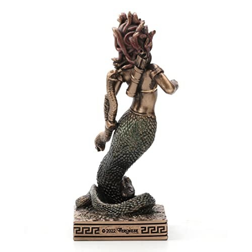 Hand-Painted Medusa Gorgon Miniature Figurine – Unique Home Decor Collectible