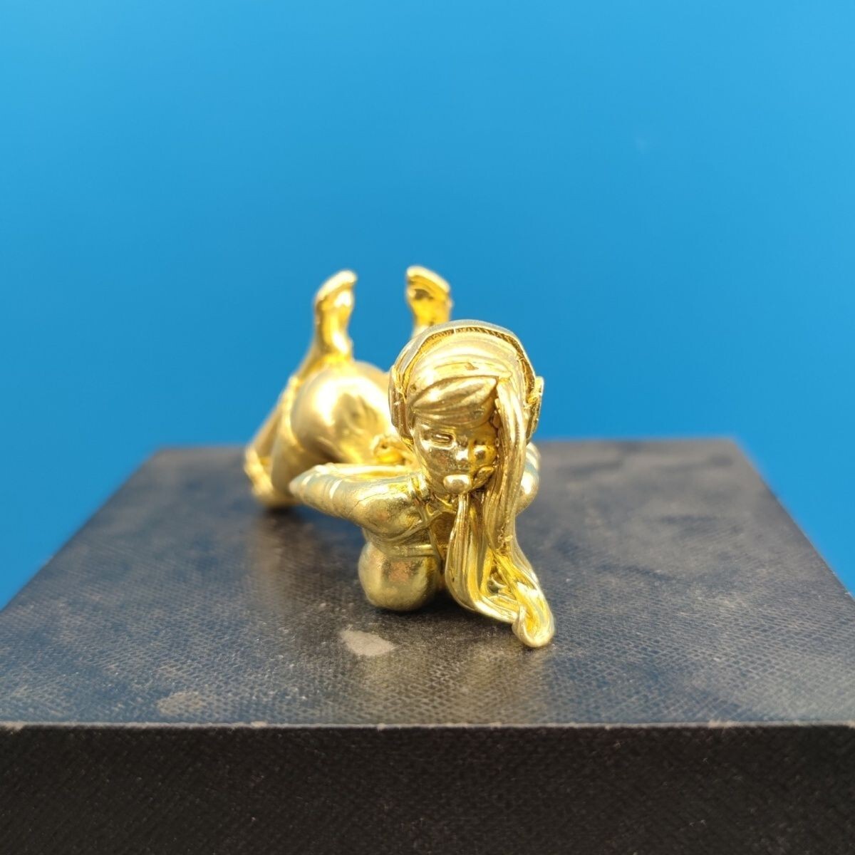 Pure Brass Anime Sexy Beauty Girl Body Model Statue Men Gift Table Car Ornament