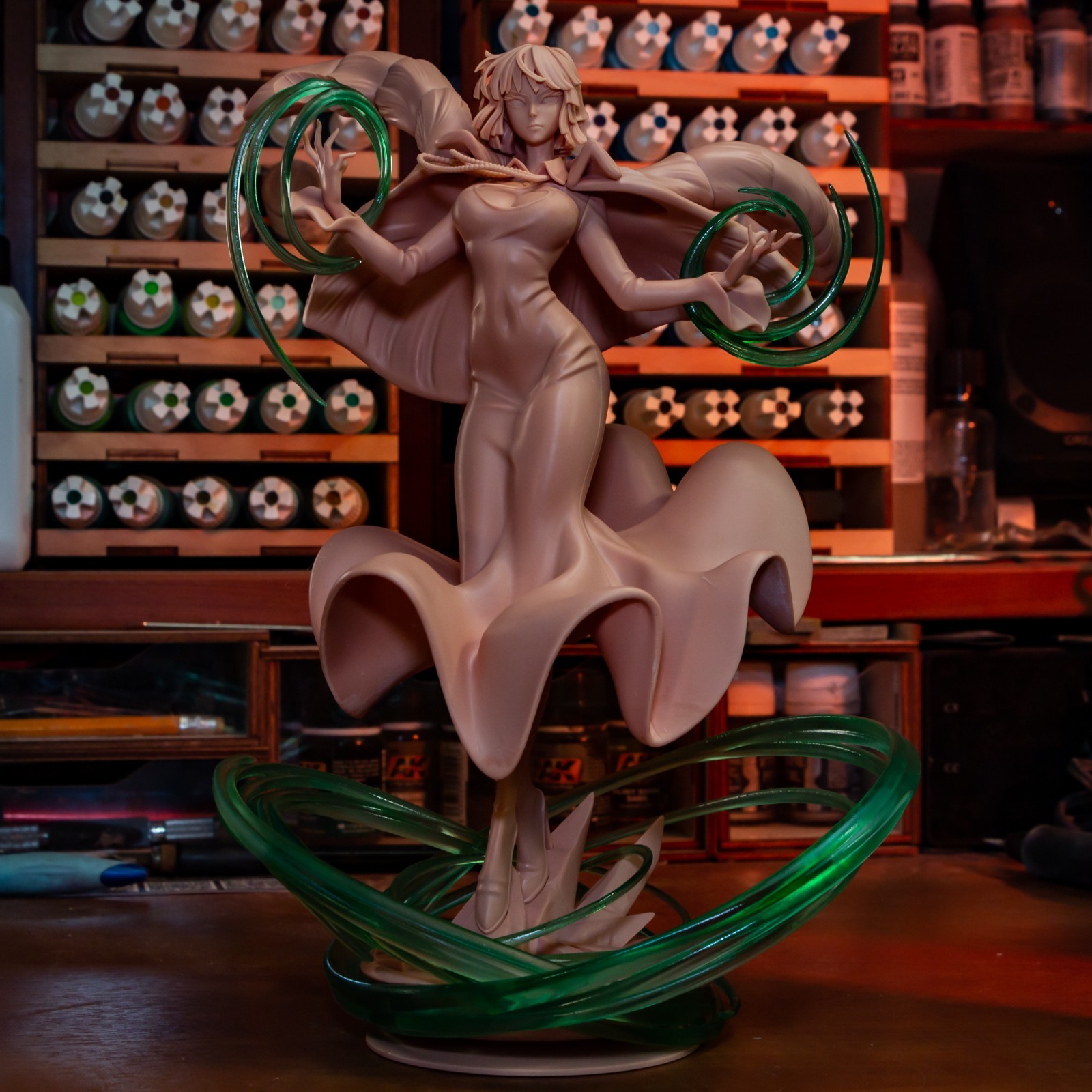 Fubuki – One-Punch Man 1/8 Scale Statue 3D Print Model Kit Unpainted