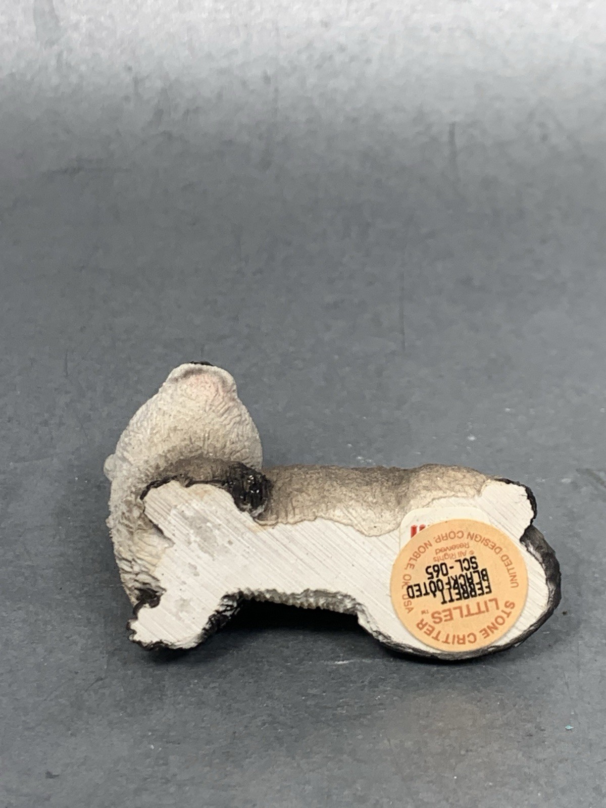 Stone Critter Littles Black Footed Ferret Figurine Vintage USA SCL-065