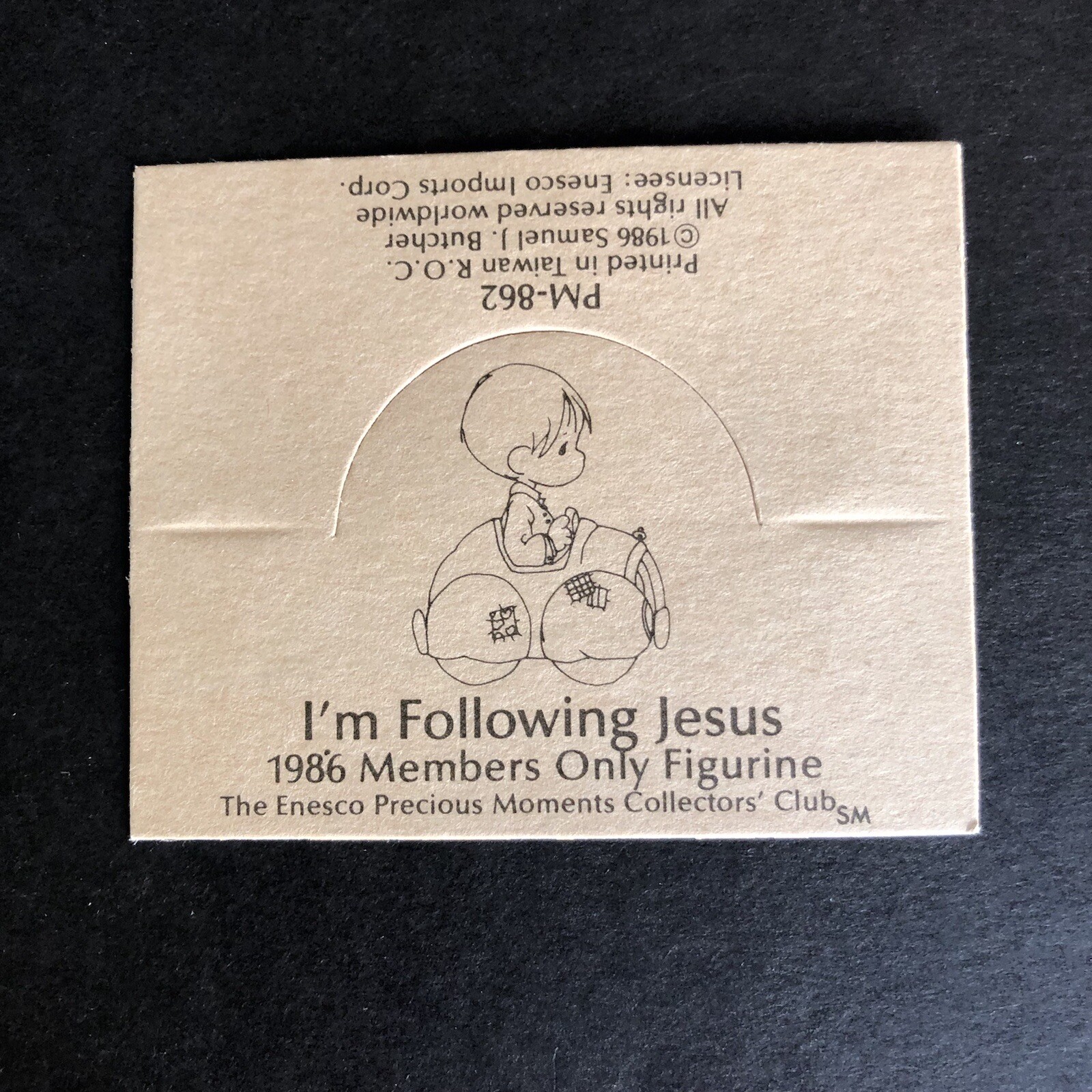 1986 PRECIOUS MOMENTS “I’m Following Jesus” Holy Bible Collector’s Club PM-862