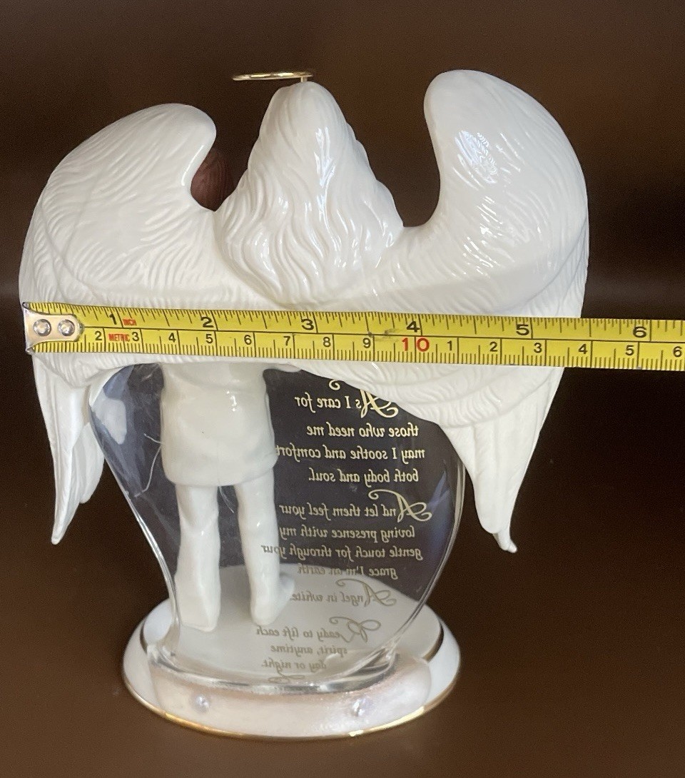 “Angel of Faith” Figurine Heavens Gentle Touch Nurse Prayer Bradford Exchange
