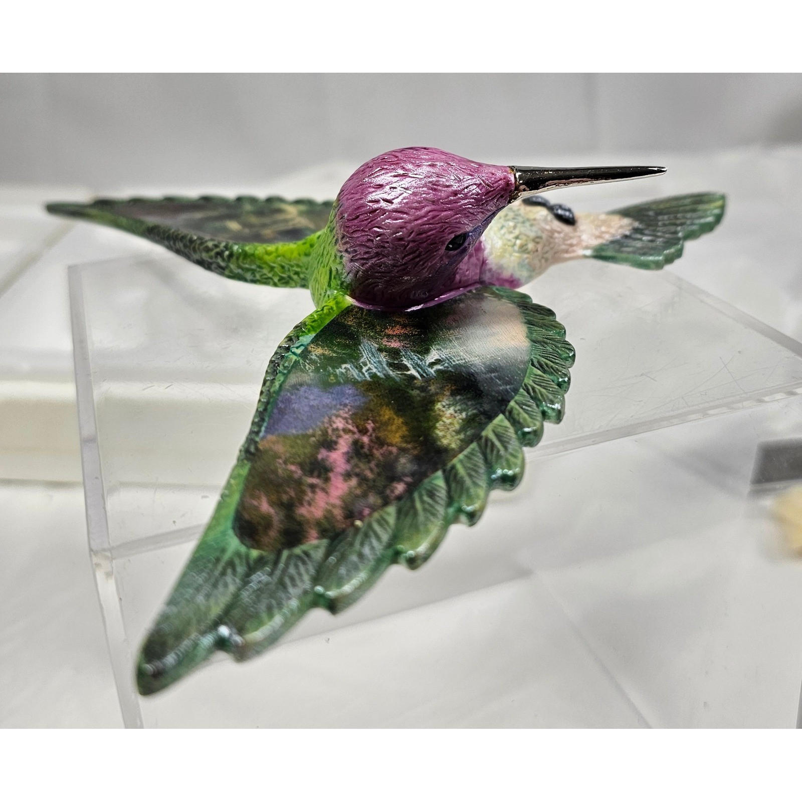 Thomas Kinkade Bradford Exchange Hummingbird Wall Decor Garden of Prayer B9468