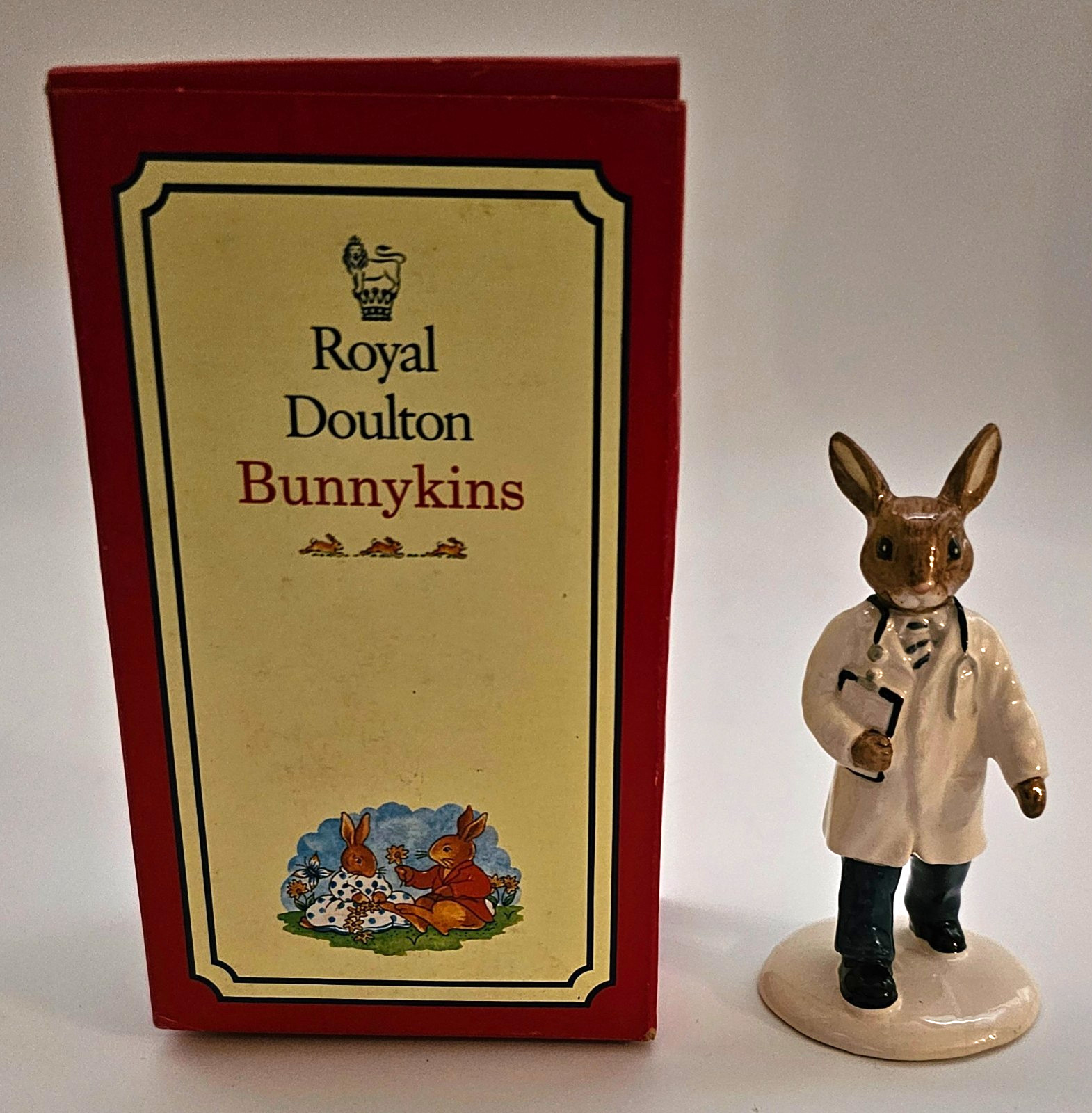 1998 Royal Albert “Doctor Bunnykins” Made in England with Box