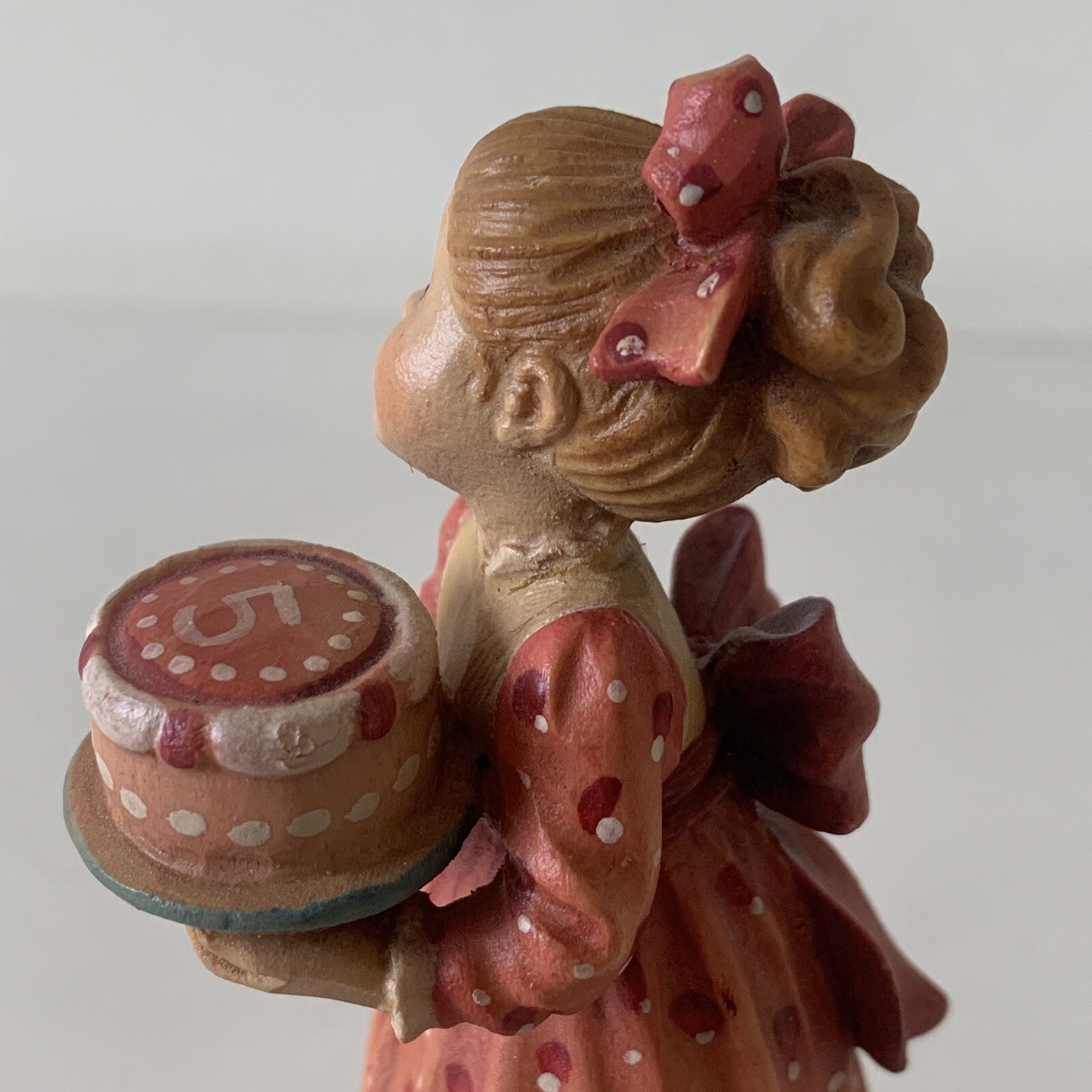 ANRI VALENTINE Flavio Signed Sarah Kay 5th Anniversary 4.5″ Vintage Wood Figure