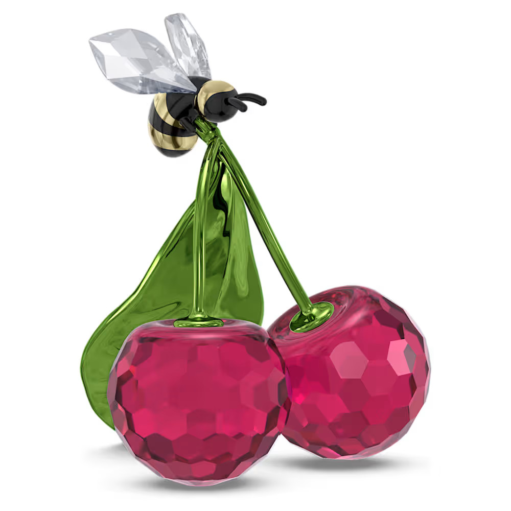 DEFECTIVE Swarovski 5667550 Idyllia Bee & 2 Cherries Multicolored Crystals