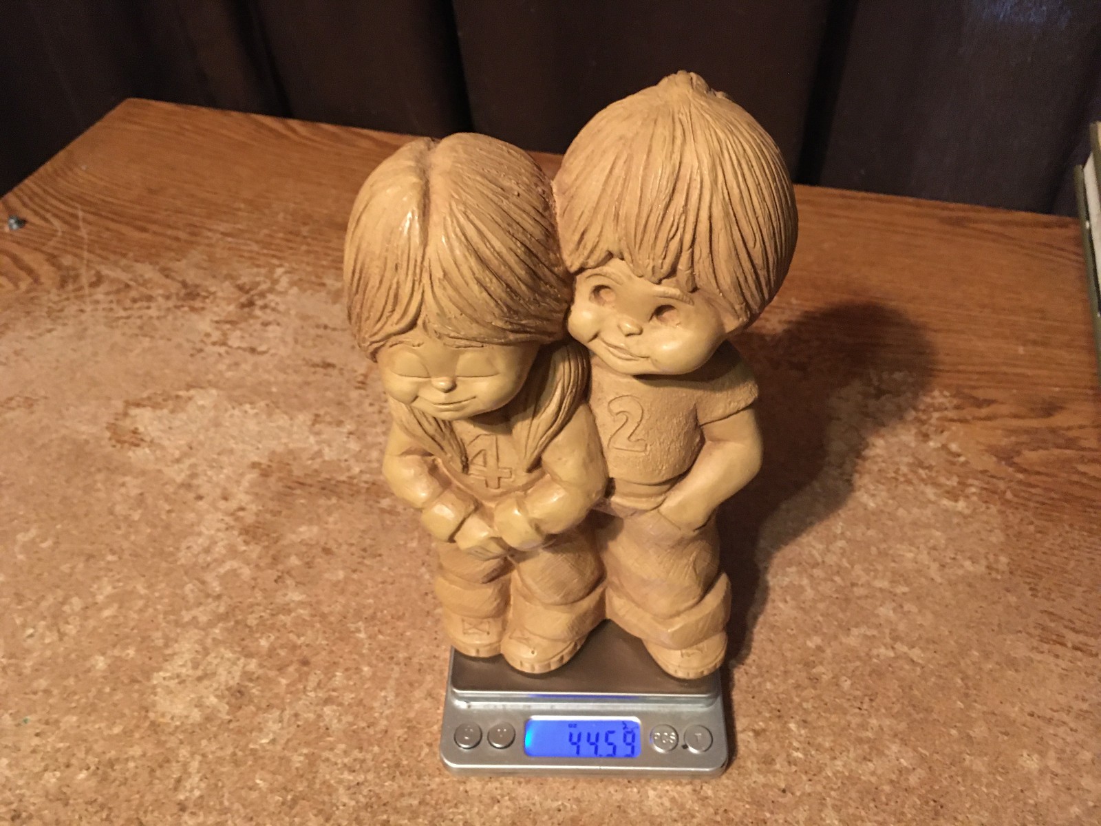 FANNYKINS FIGURINE BILL MACK SOLAR STATUARY YOUNG LOVE GIRL AND BOY 4 & 2