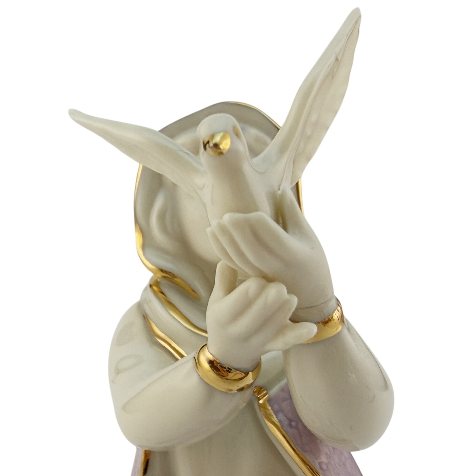 IMPERFECT Lenox China First Blessing Nativity DOVE SELLER Figurine Only