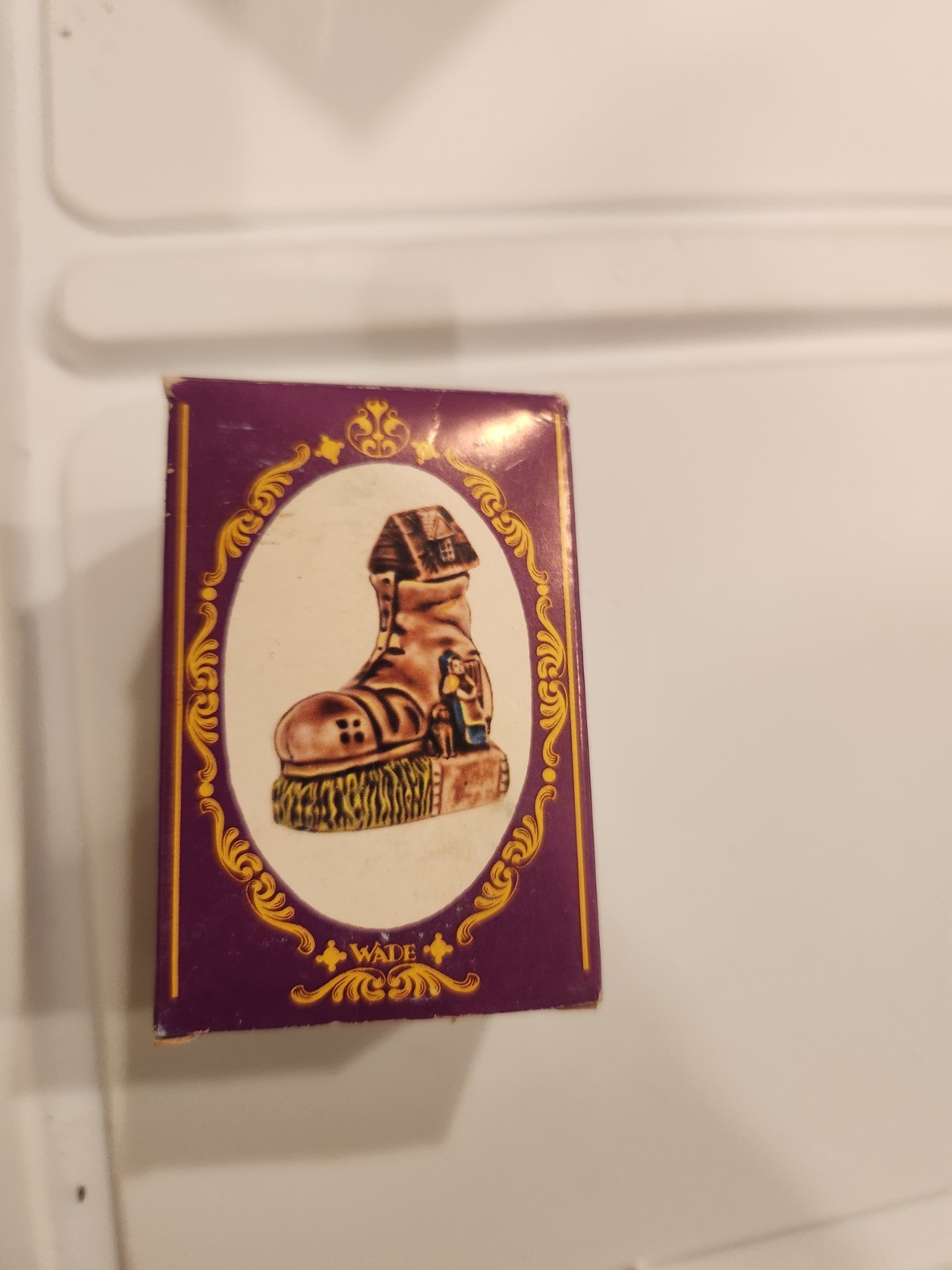VTG Wade England Nursery Favourites No 20 Old Woman In A Shoe Figurine Box 1976