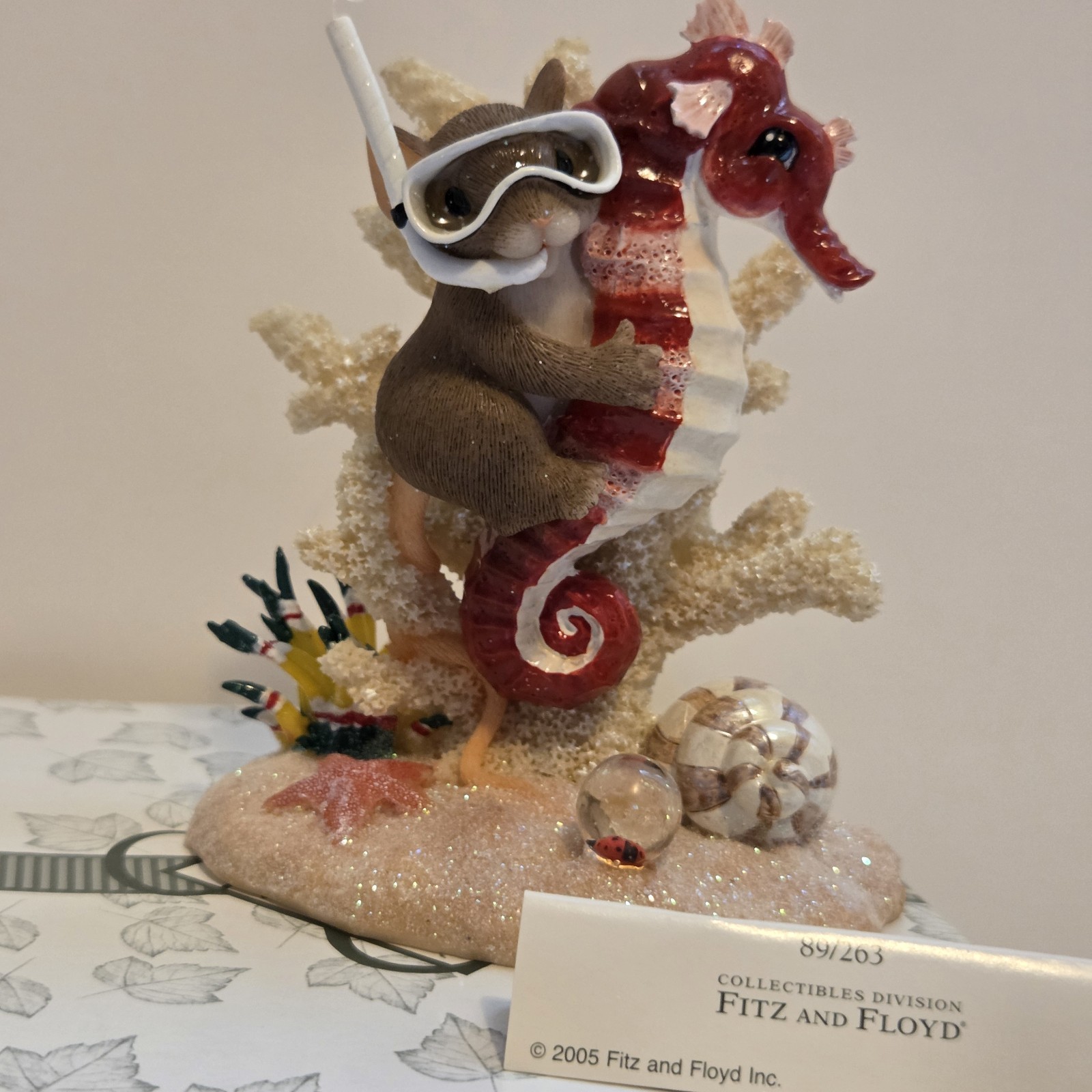 Charming Tails A Horse Of A Different Color Seahorse 89/263 Figurine NIB “Mint”