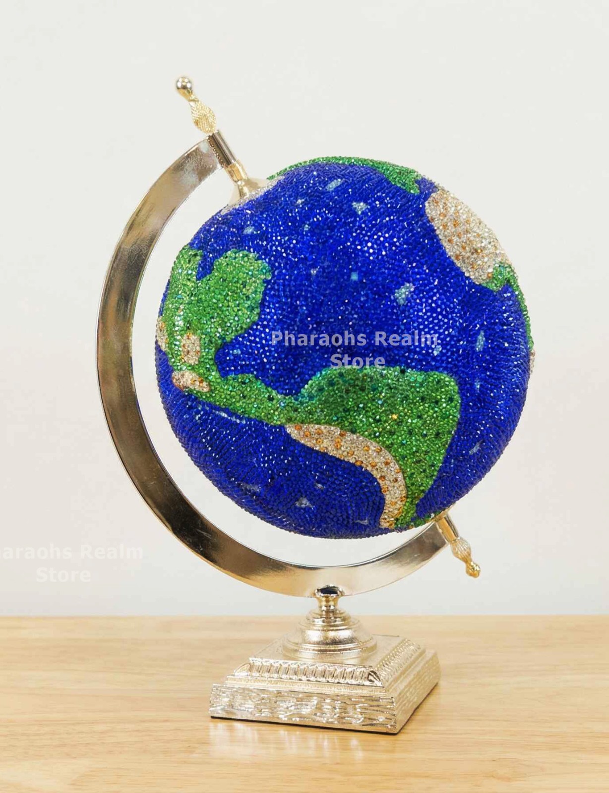 Asfour Crystal World Globe Figurine