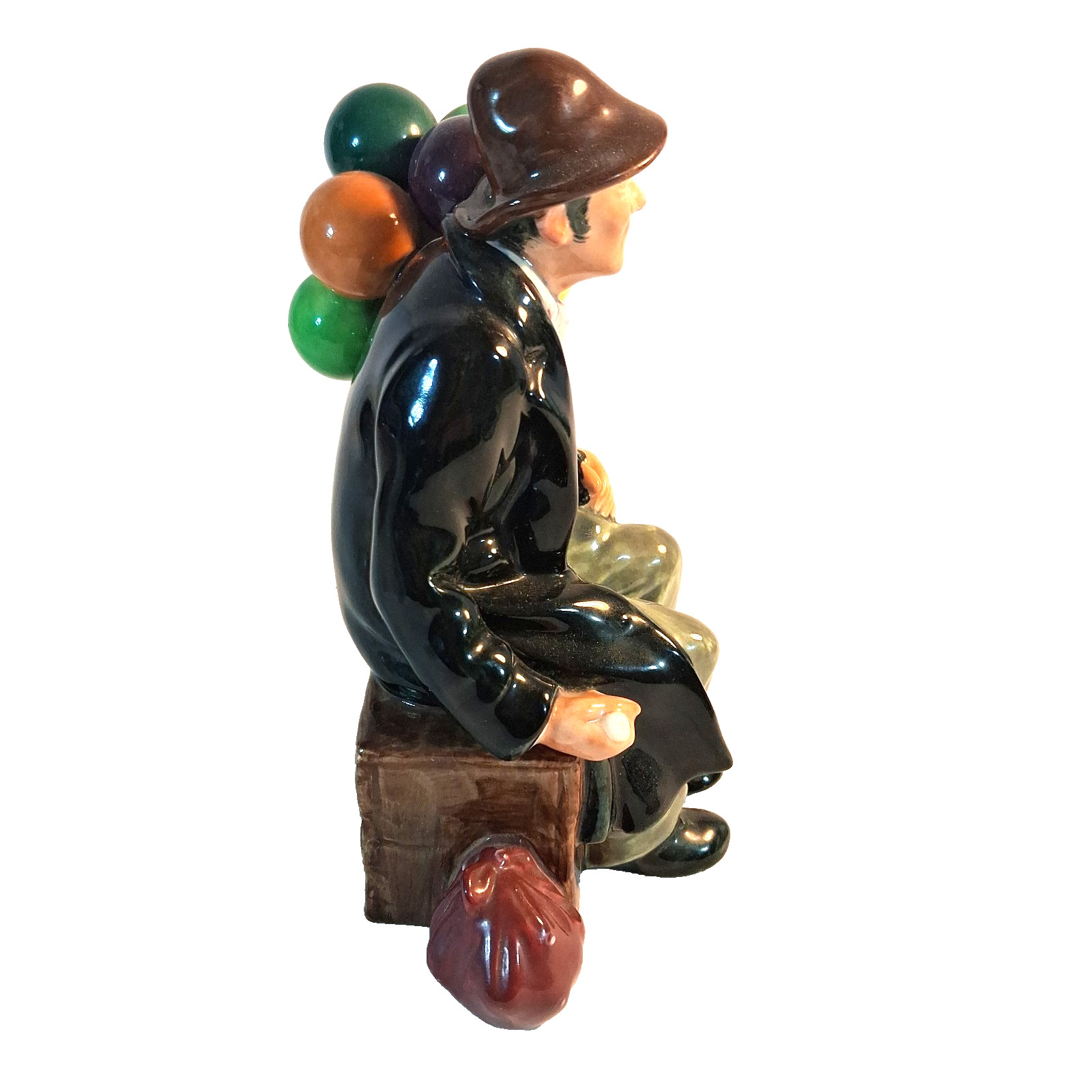 Royal Doulton Balloon Seller Man HN1954 Figurine England Bone China