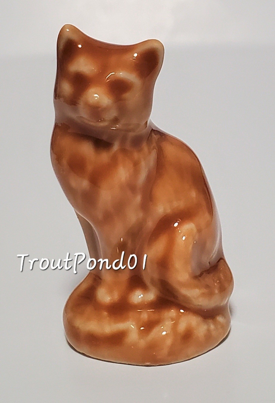 Wade Whimsies Cat Porcelain Figurines RARE Ginger KS Wader LE 1977 #38 Tom Smith