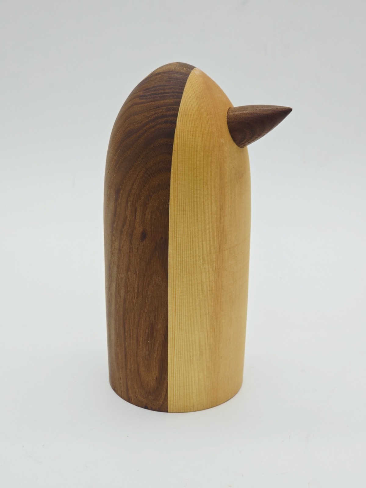 Crate and Barrel Penguin Solid Wood 7.5″ Sculpture MCM Danish Minimalist