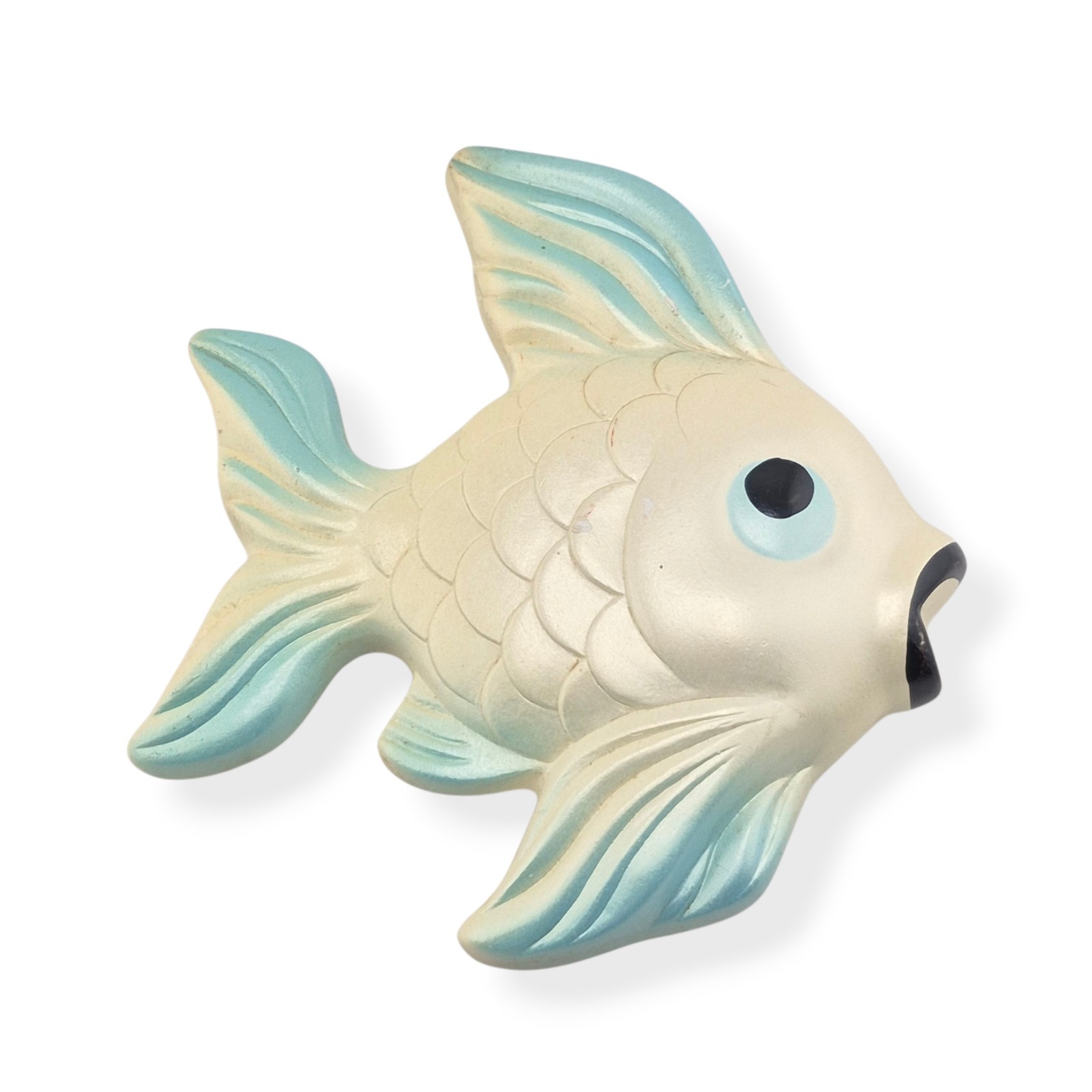 Vtg 1960 Miller Studio Chalkware And Ceramic Wall Fish Lot Of 2