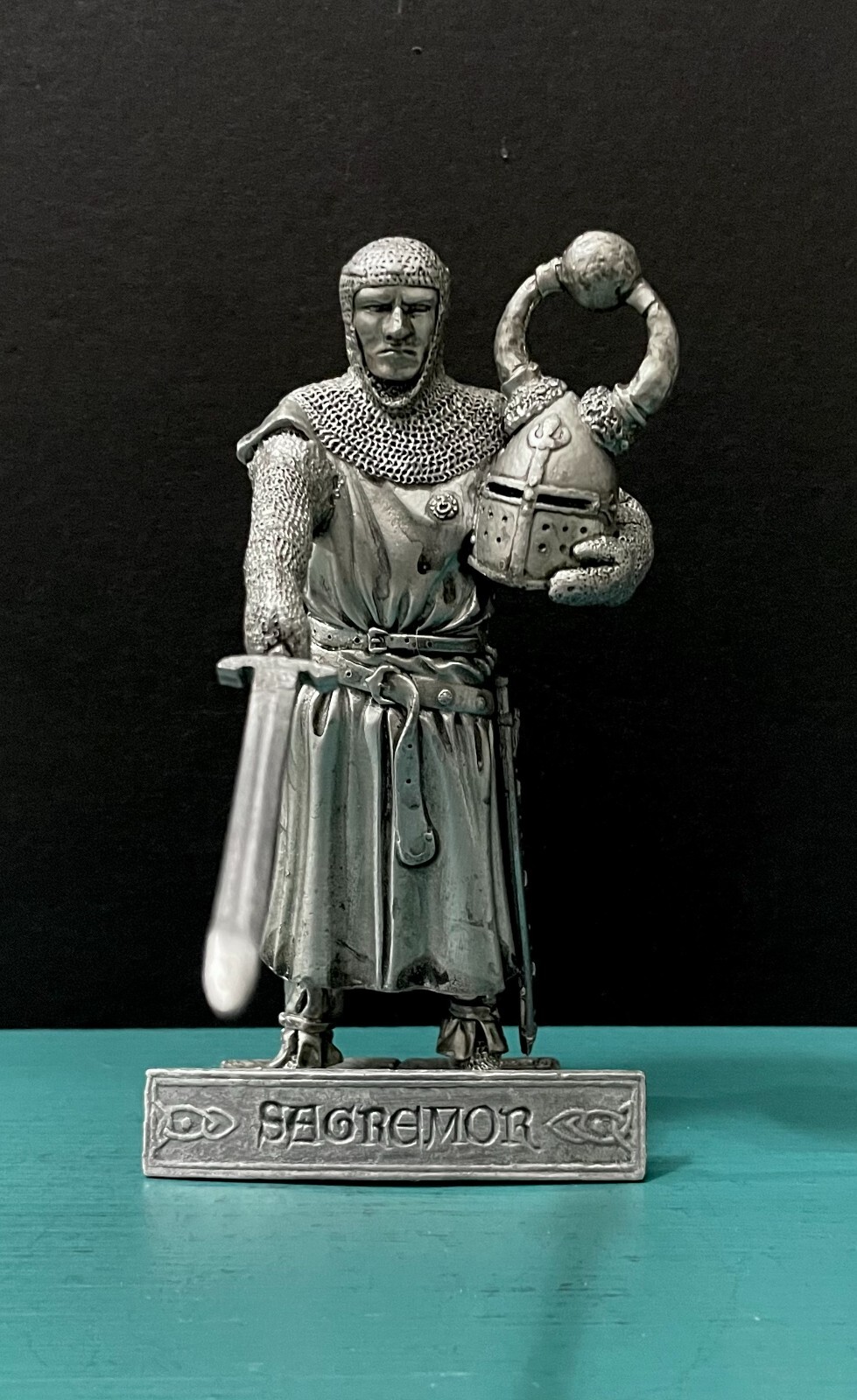 Etains Pewter Sir Sagremor Arthur Knight Round Table Medieval Warrior Figurine