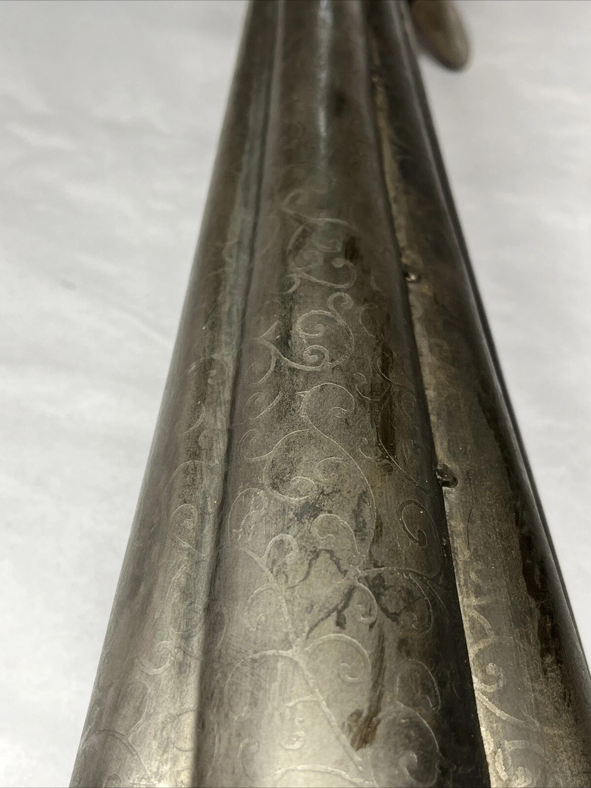 Metal Sculpture Folk Art Angel Playing Horn 17″ Tall Vintage
