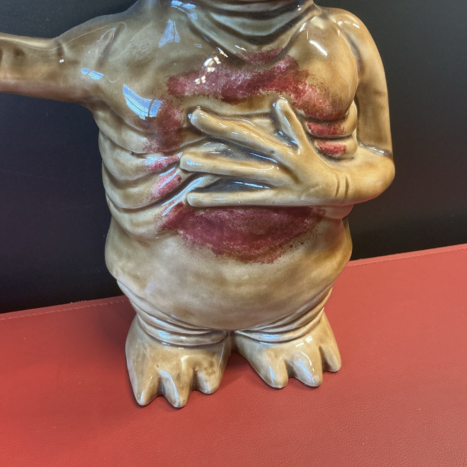 E.T. THE EXTRA TERRESTRIAL ET *CERAMIC STATUE* 1980’s Hand Painted Vintage Alien