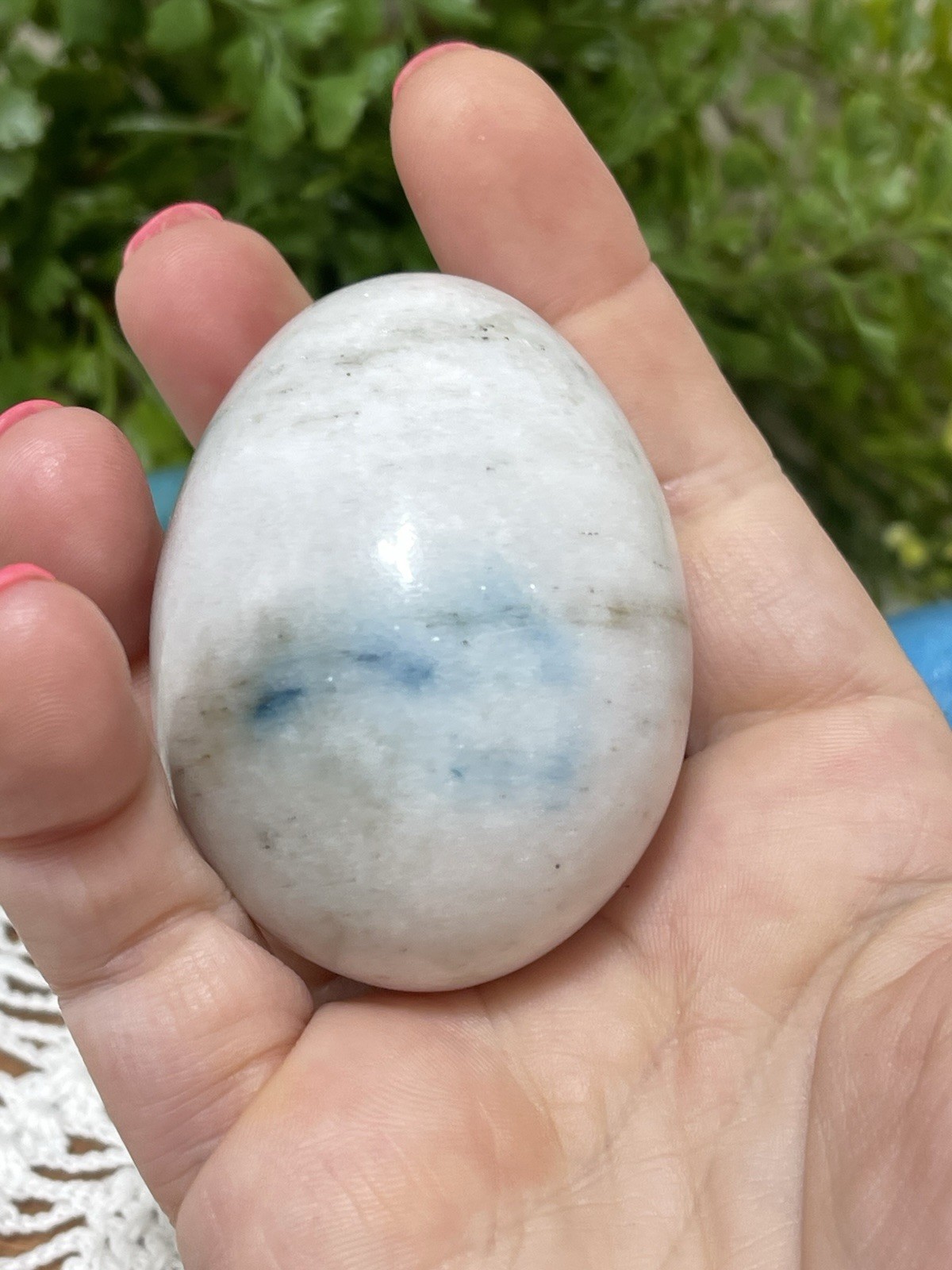 Lot Of Green Alabaster Marble Stone Polished Eggs Green Teal Blue Vintage