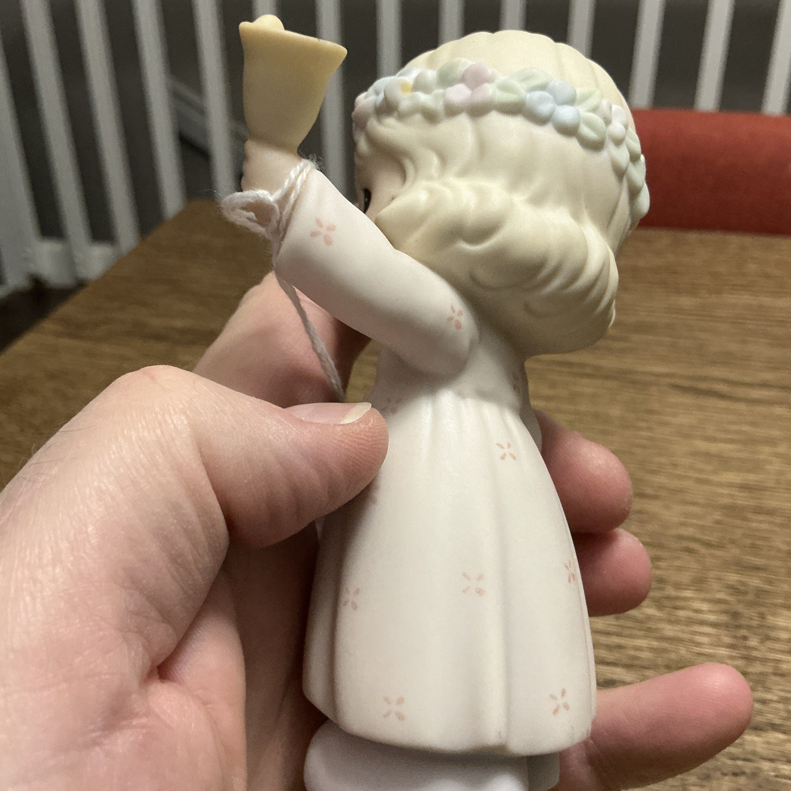 Enesco Precious Moments Porcelain Figurine Ring out the Good News 1993