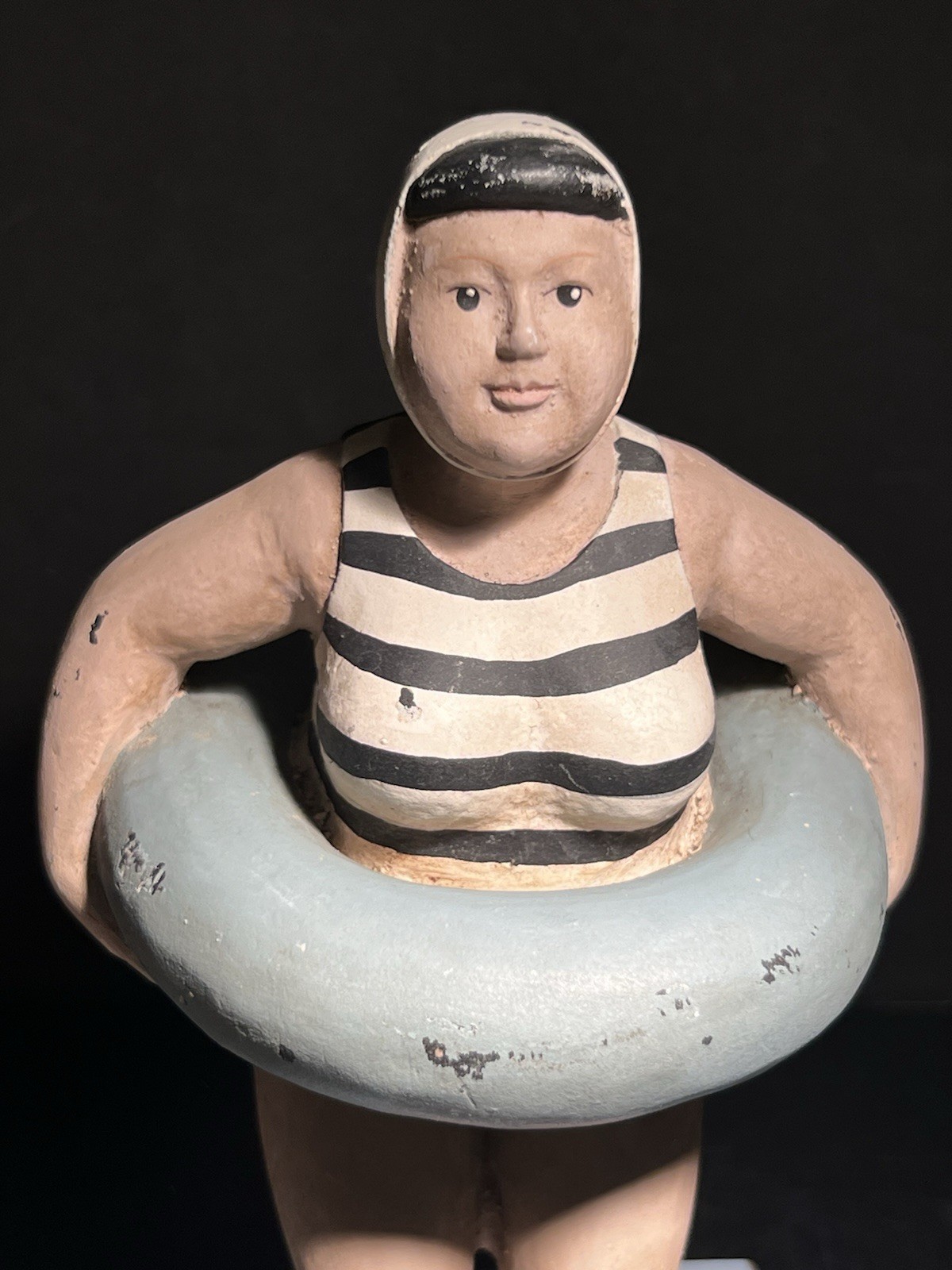 VTG MCM RETRO SCULPTURE: AMERICANA RETRO CHUBBY BATHER PALECEK ~1920s Swimsuit