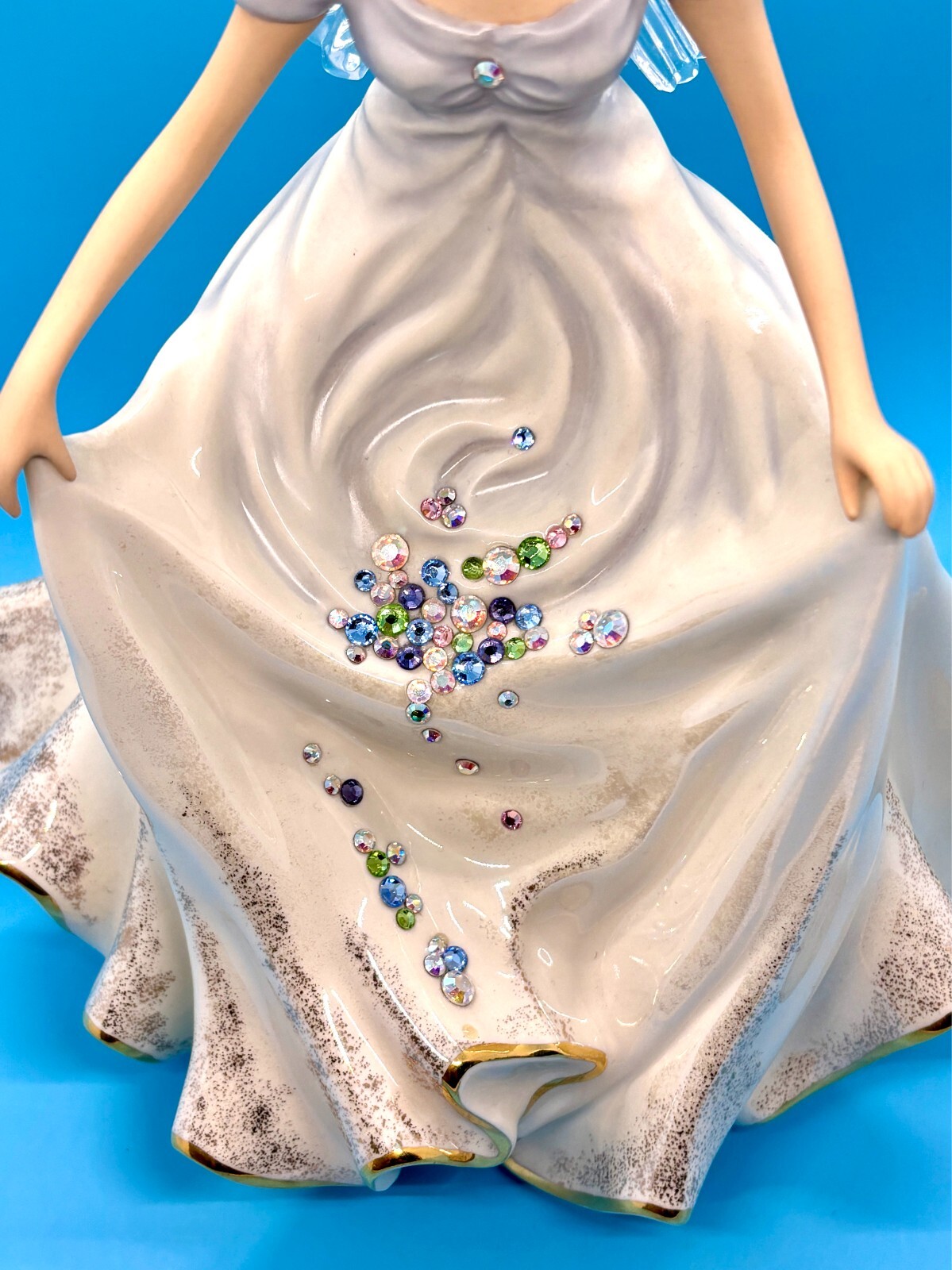 Lenox Jewels From Heaven Angel Figure w/ Crystal Wings – EUC!