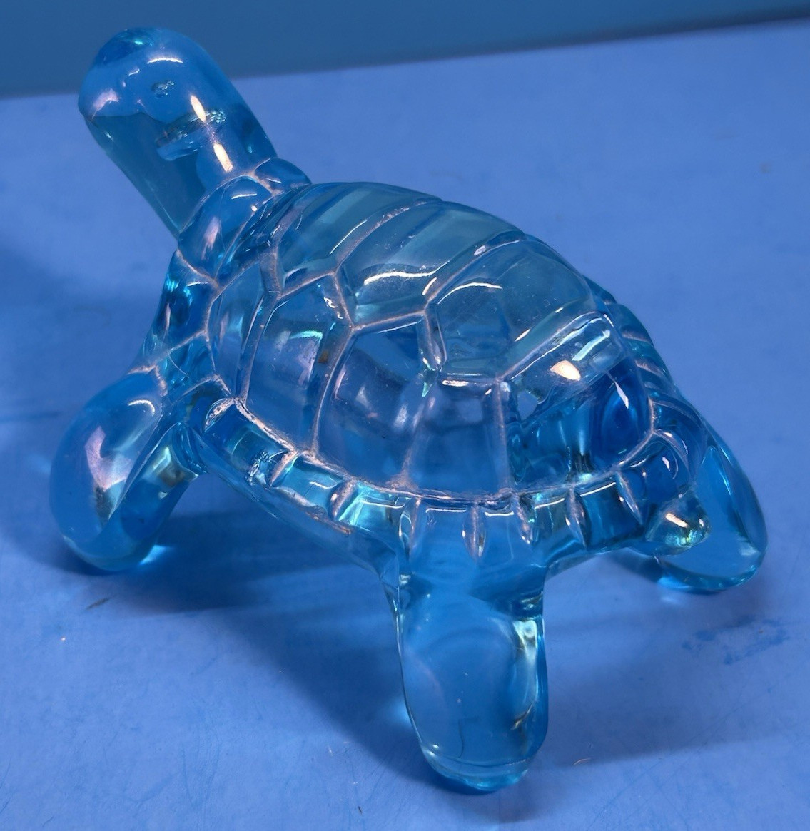blue Acrylic Turtle Figure 5″x3.5″ x 3″