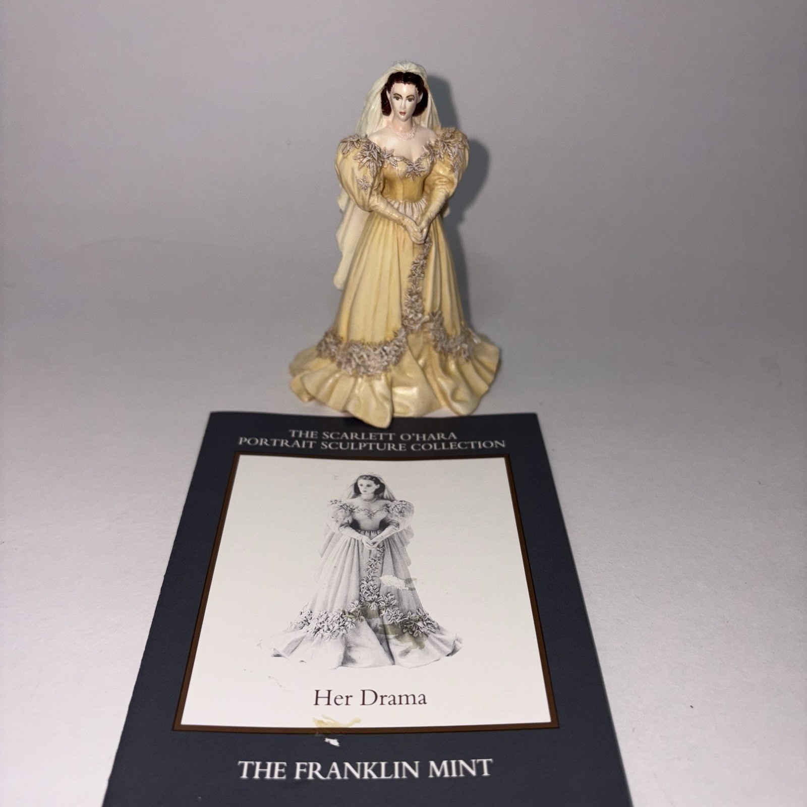 Franklin Mint Gone With The Wind Scarlett O’Hara Her Drama Figure Bridal Gown