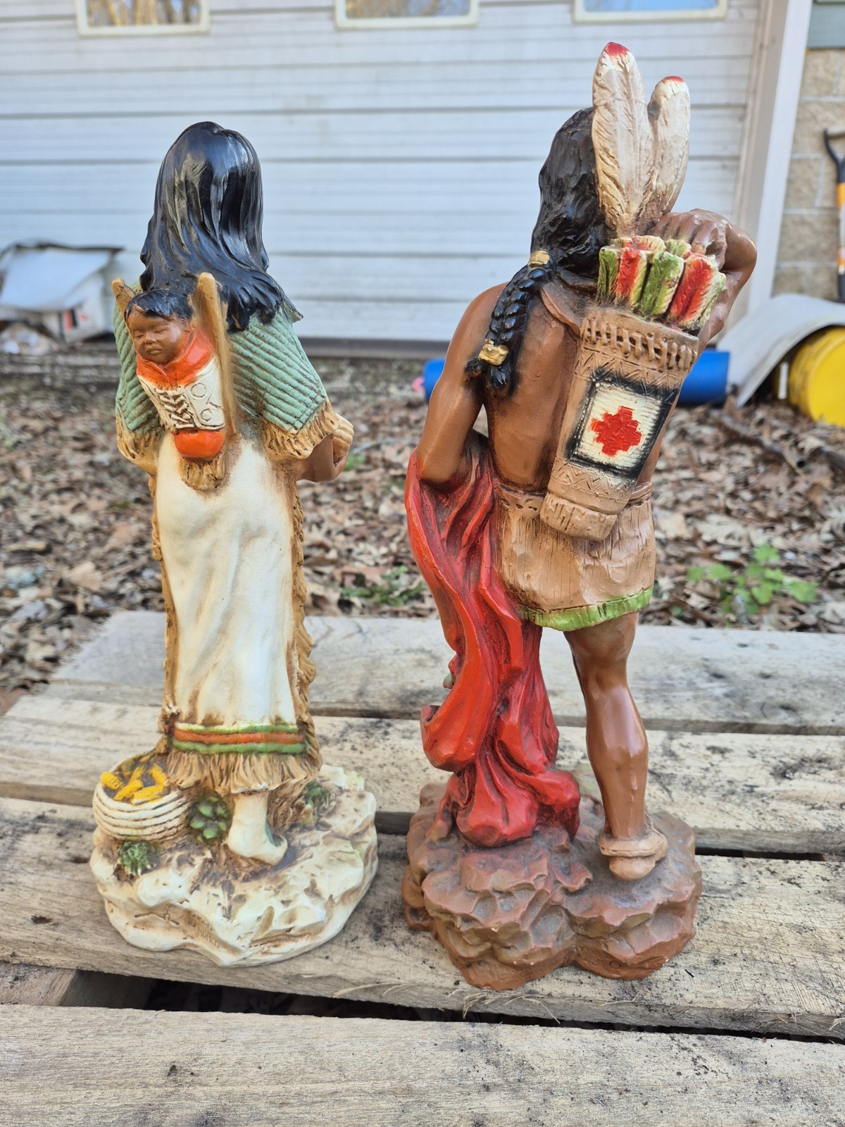 1980 Homco 1976 Universal Statuary Corp. Indian Brave Chicago Native American