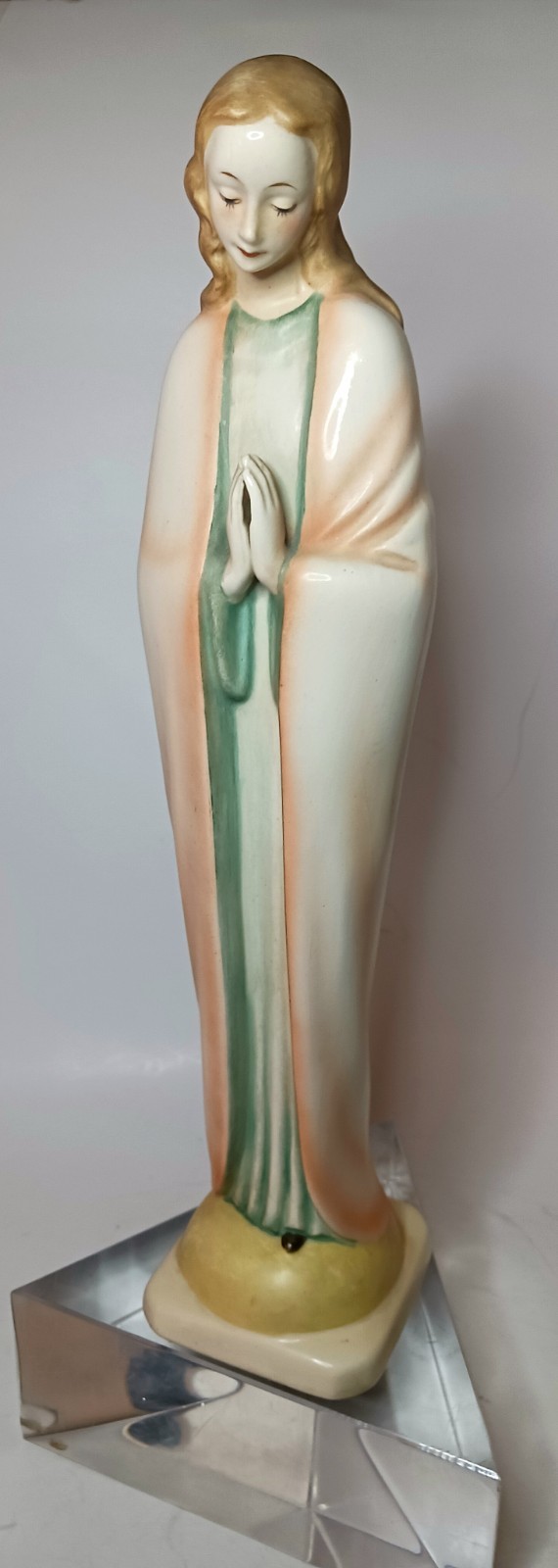 Vintage Hummel Standing Madonna 13” Tall Hand Painted in Pastels