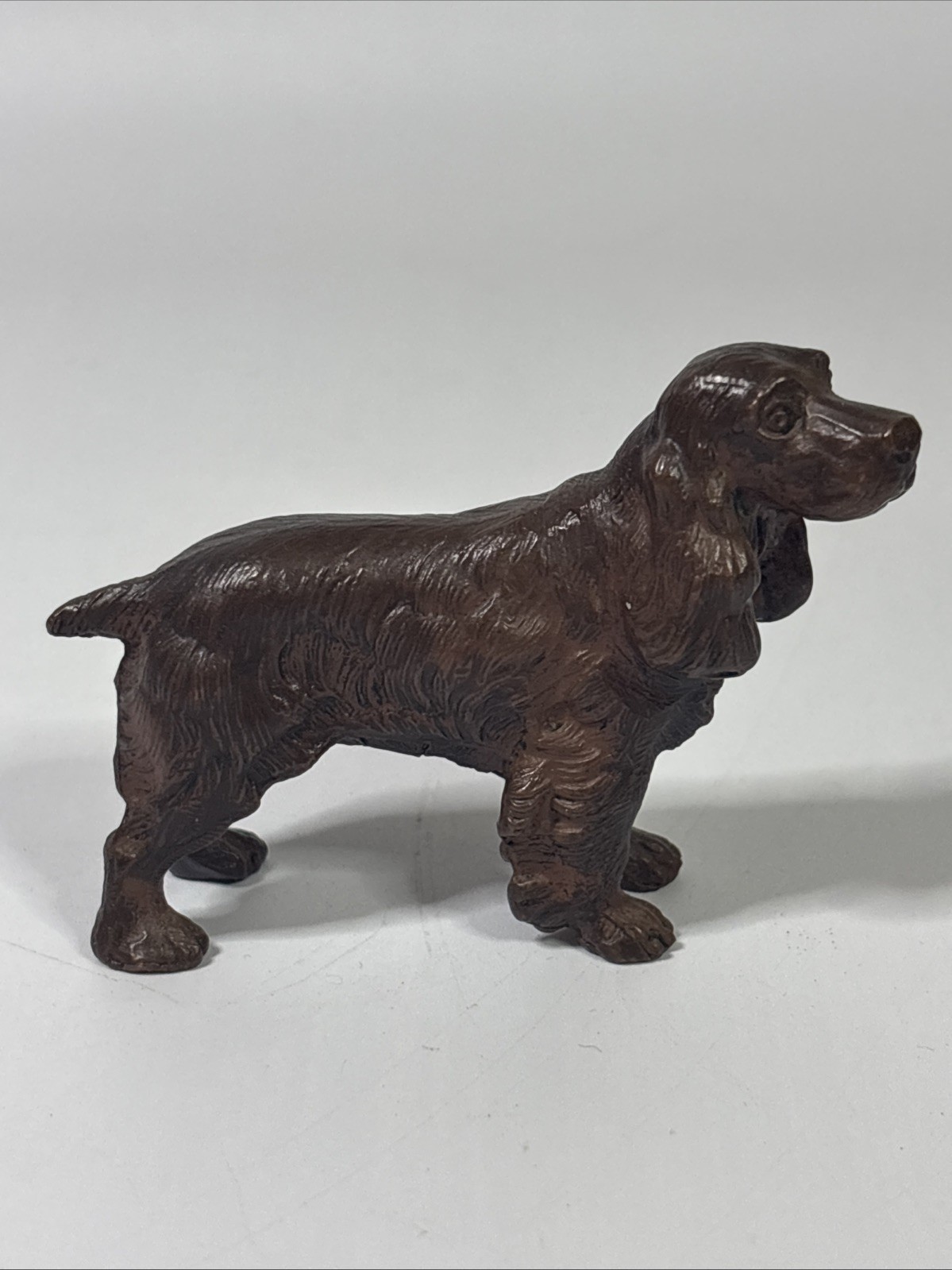 Antique Jennings Brothers JB Art Deco Cocker Spaniel Dog Figurine Bronze Finish