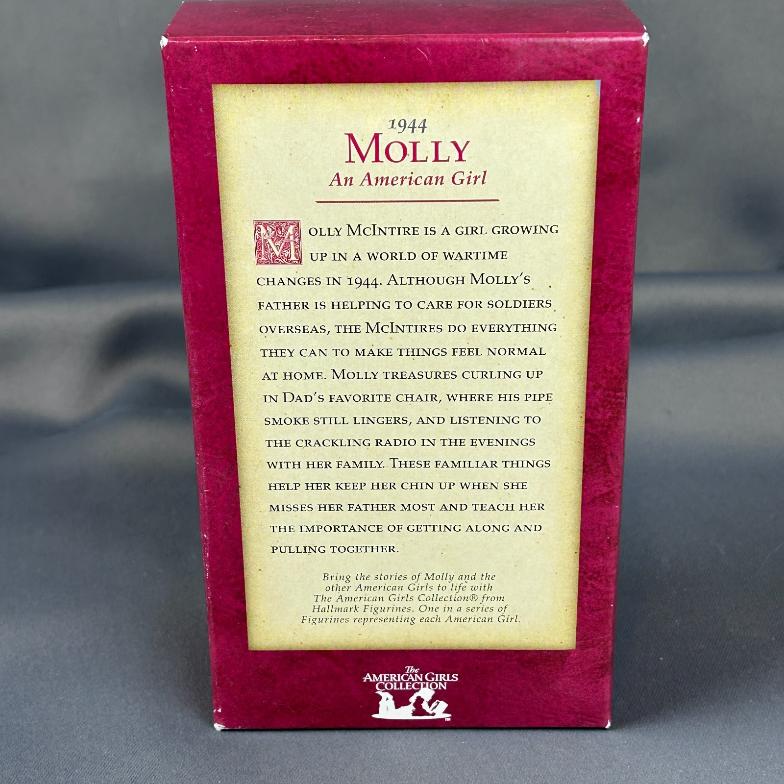 Hallmark An American Girl 1944 Molly Handcrafted Figurine 2002 Pleasant Co.