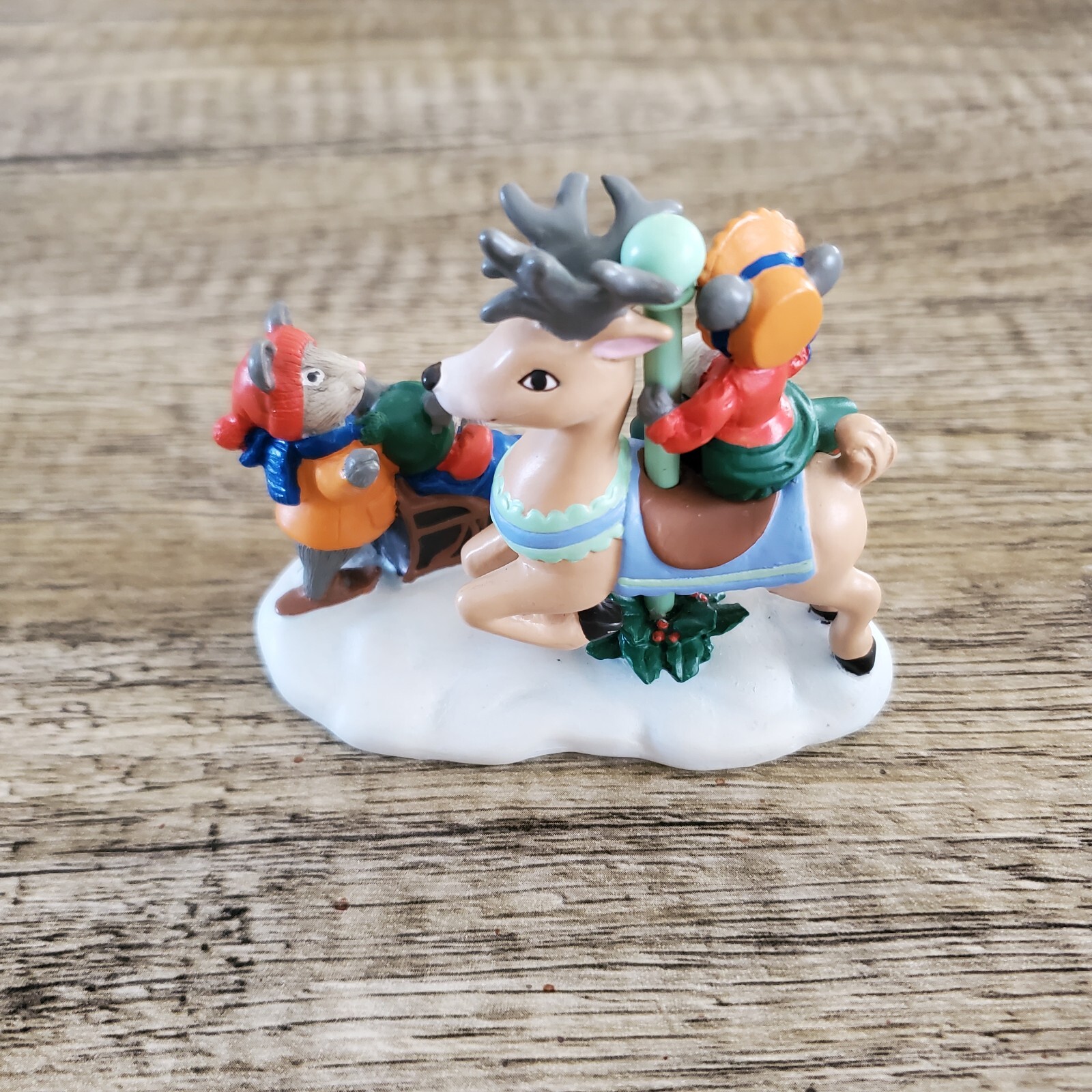 Avon Vintage Figurine Christmas Reindeer Mouse Kathy Jeffers