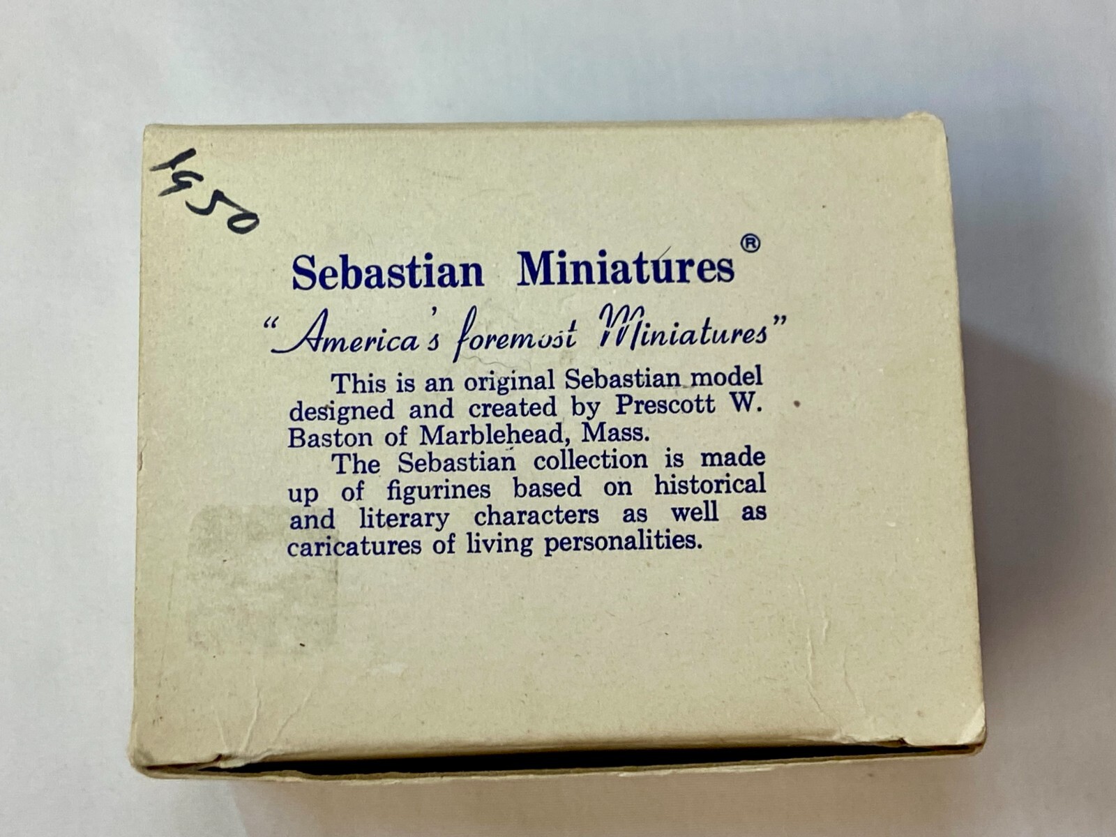 Sebastian Miniature Collection Prescott W Baston Rip Van Winkle Dame Van Winkle