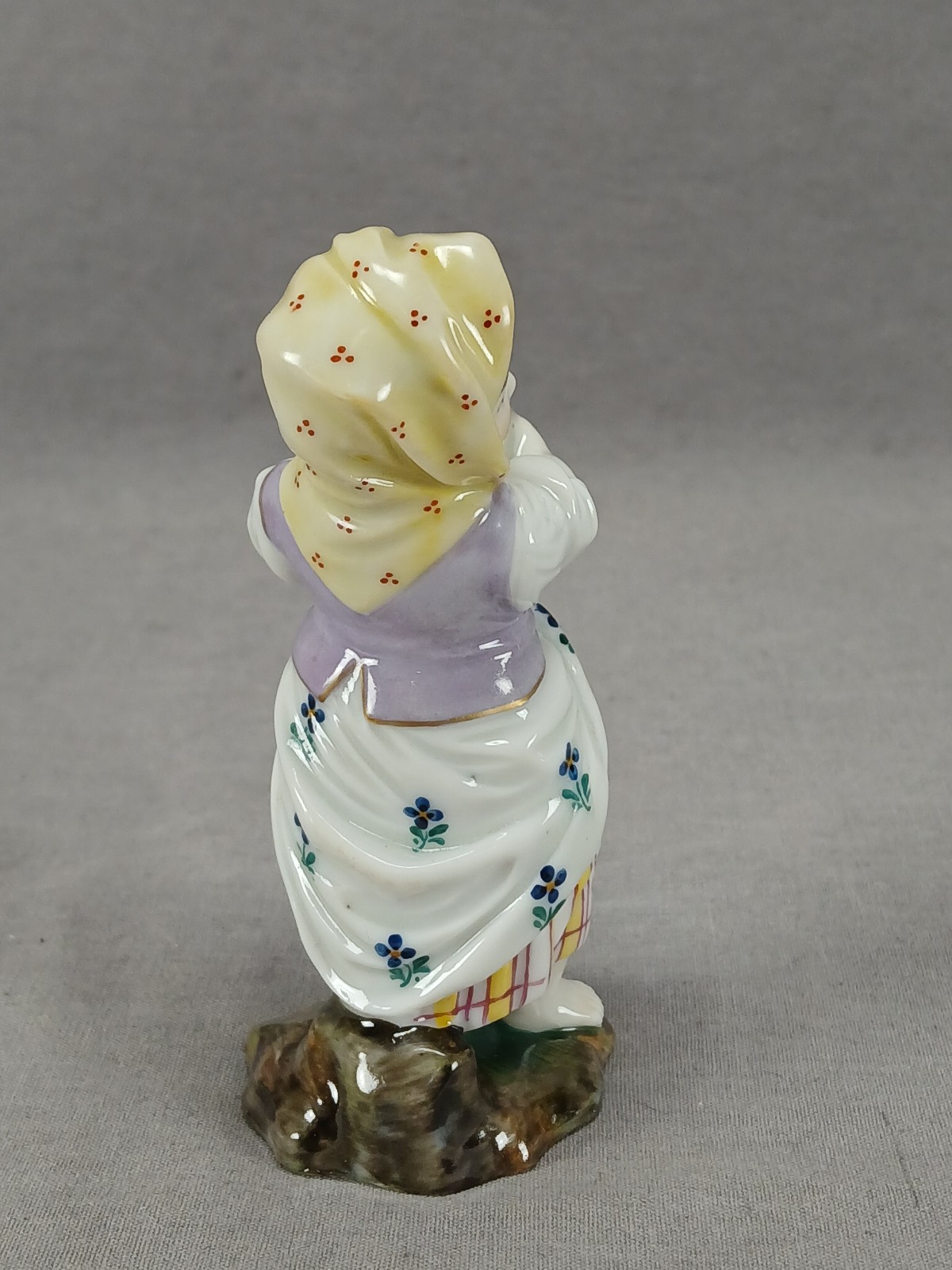 Early 20th Century Hochst Style Hand Painted Girl Carrying Jug Figurine