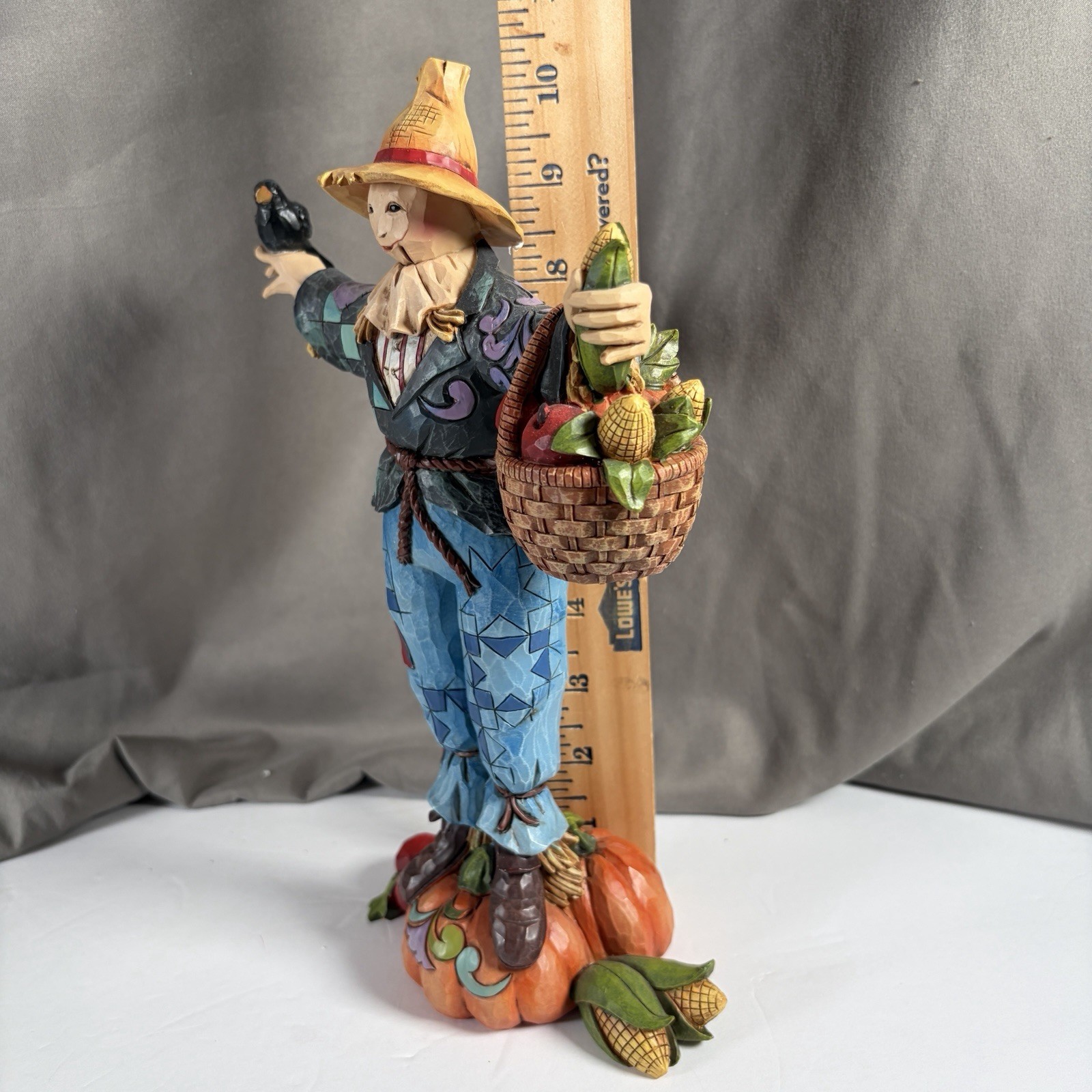 Jim Shore 2013 Fall Halloween Scarecrow “WELCOME HARVEST FRIENDS” #4034442 W Box