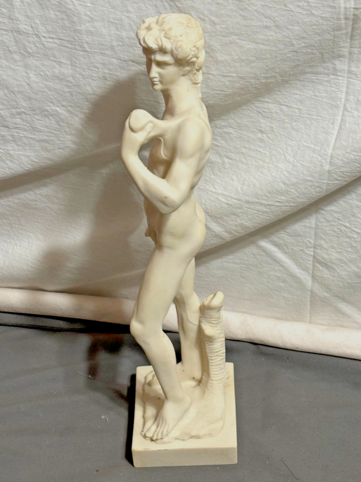 Vtg 11 DAVID nude male sculpture statue figure Michelangelo resin marble UNKNOWN