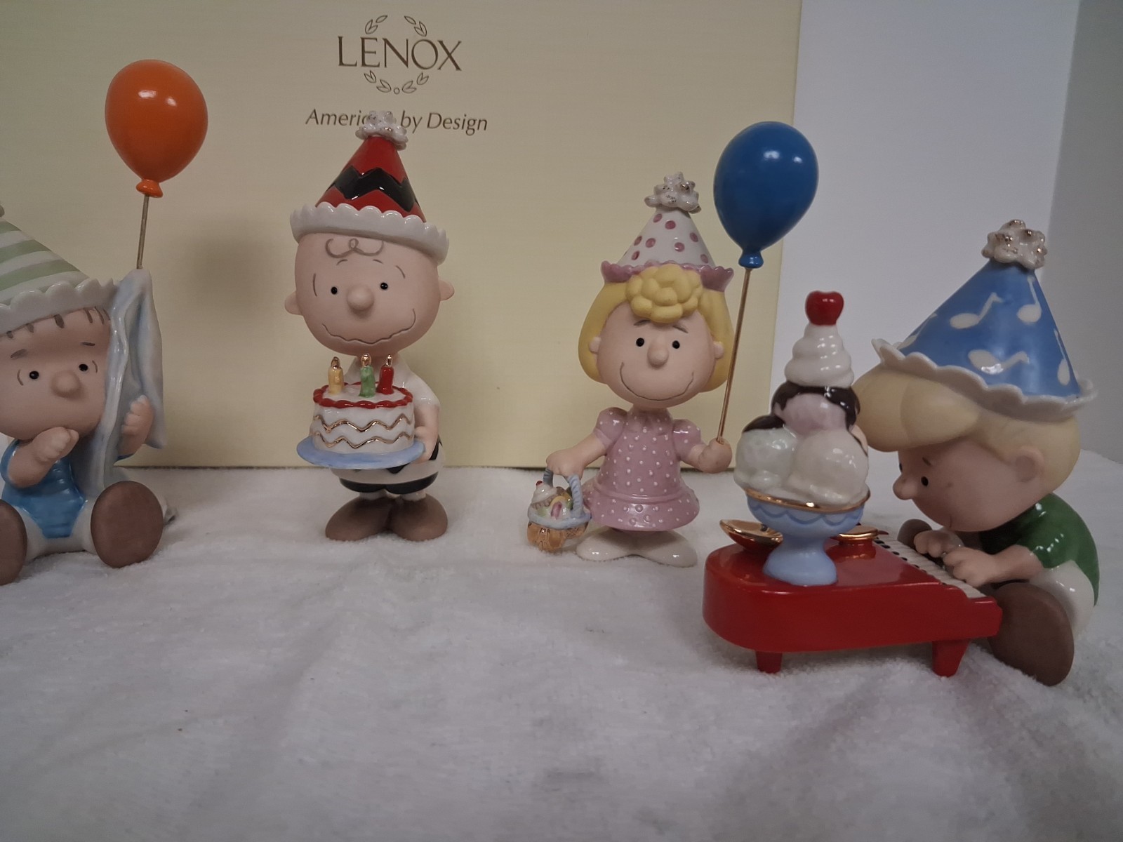 Lennox Peanuts Birthday Party Set Of 5 Missing Snoopy And Woodstock