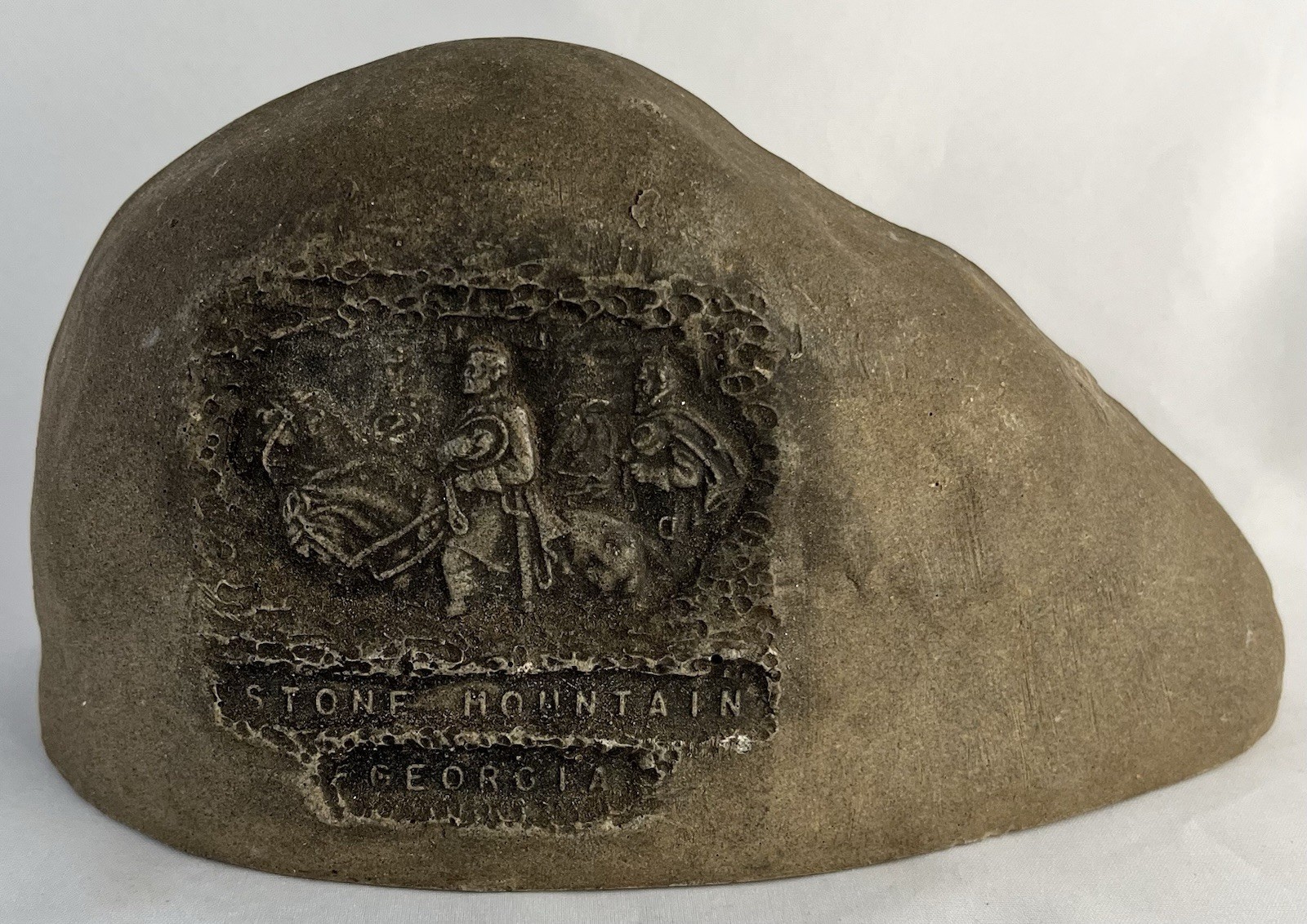 Vintage Stone Mountain Statue 7.75” Long X 3.75” Tall X 2.75” Wide