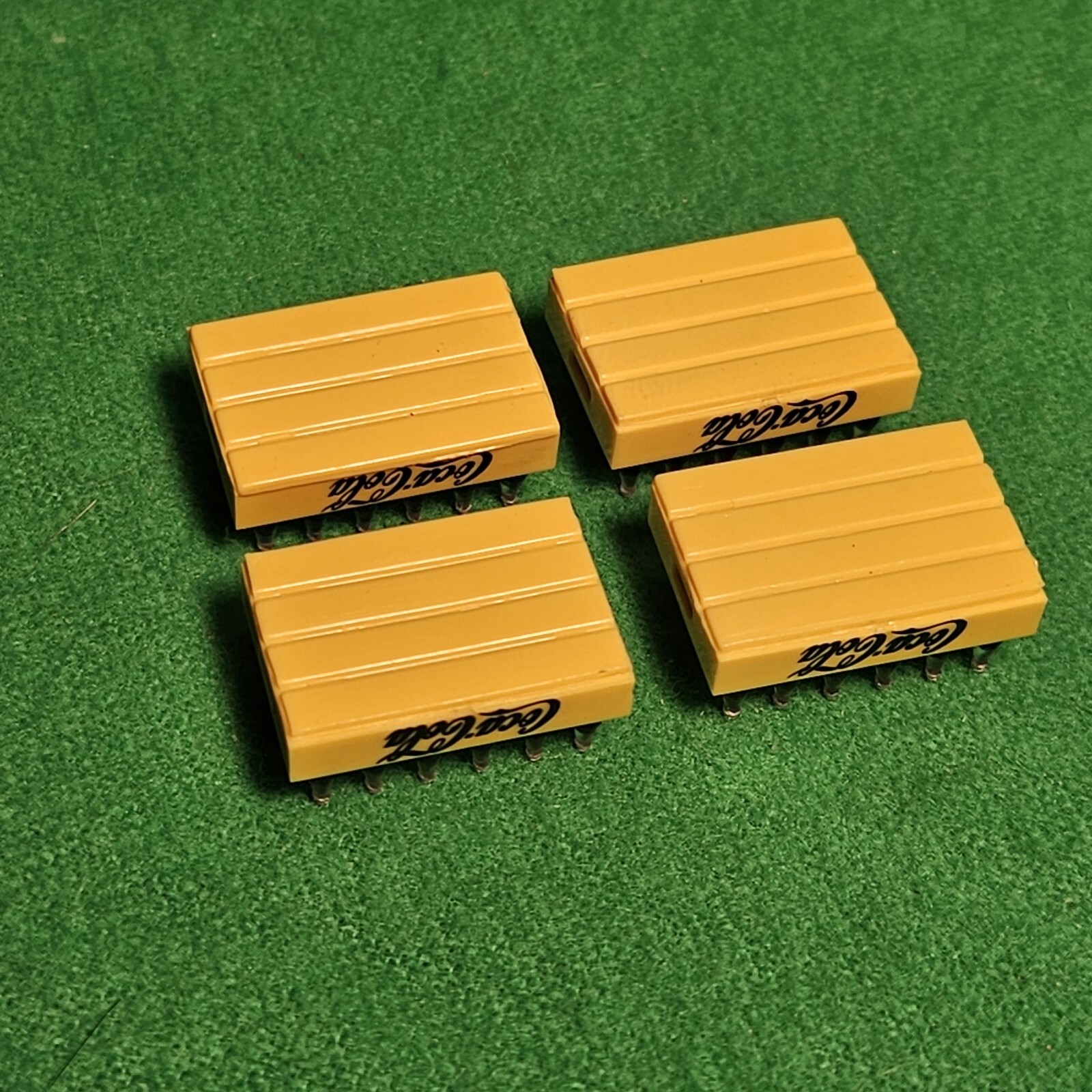 Lot Of 4 Danbury Mint Collectible Miniature Coca-Cola Case w/ Black Letters 1:24