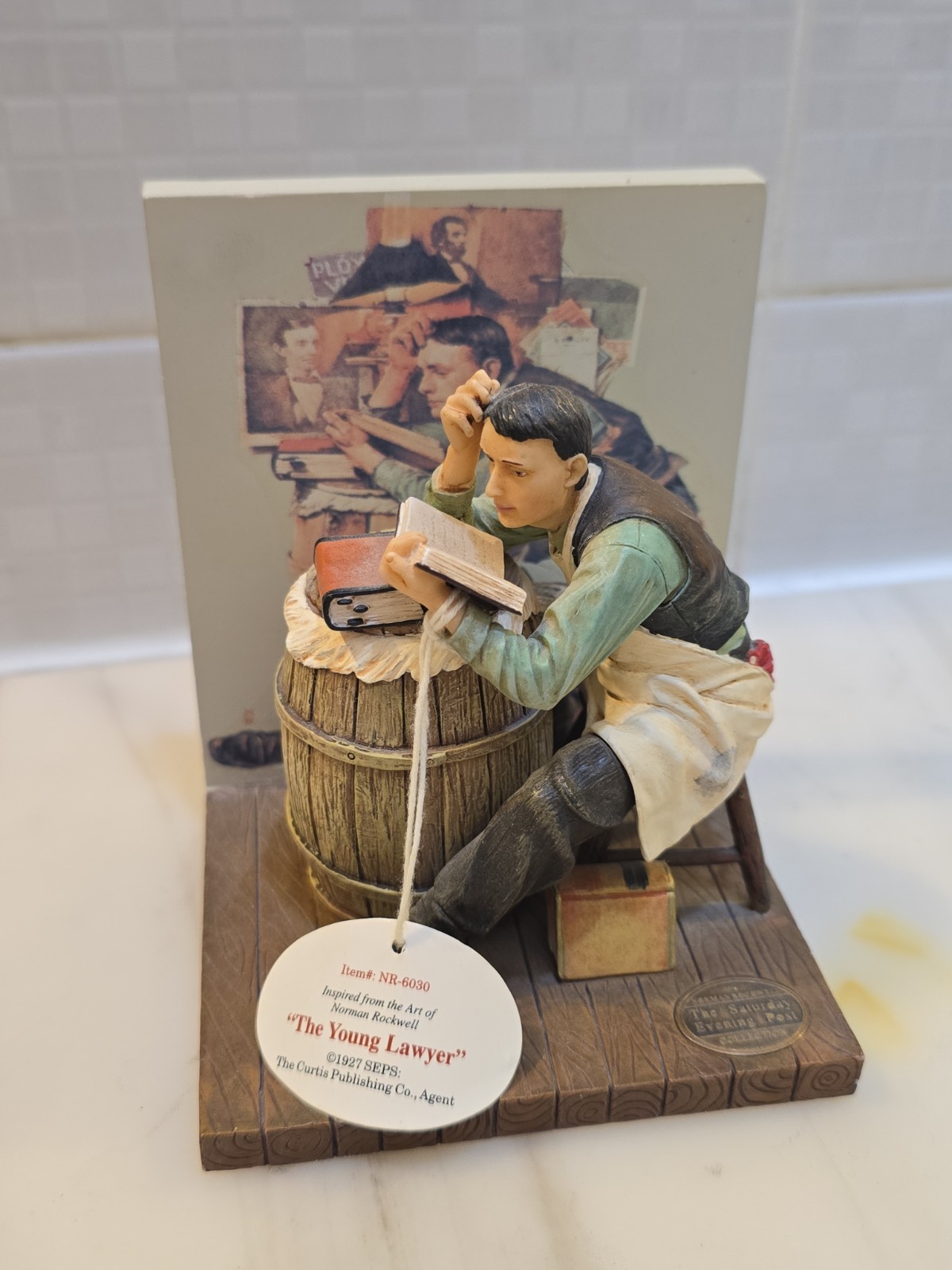 Norman Rockwell Rare The Young Lawyer Figurine In Fine Porcelain NR-6030 P2