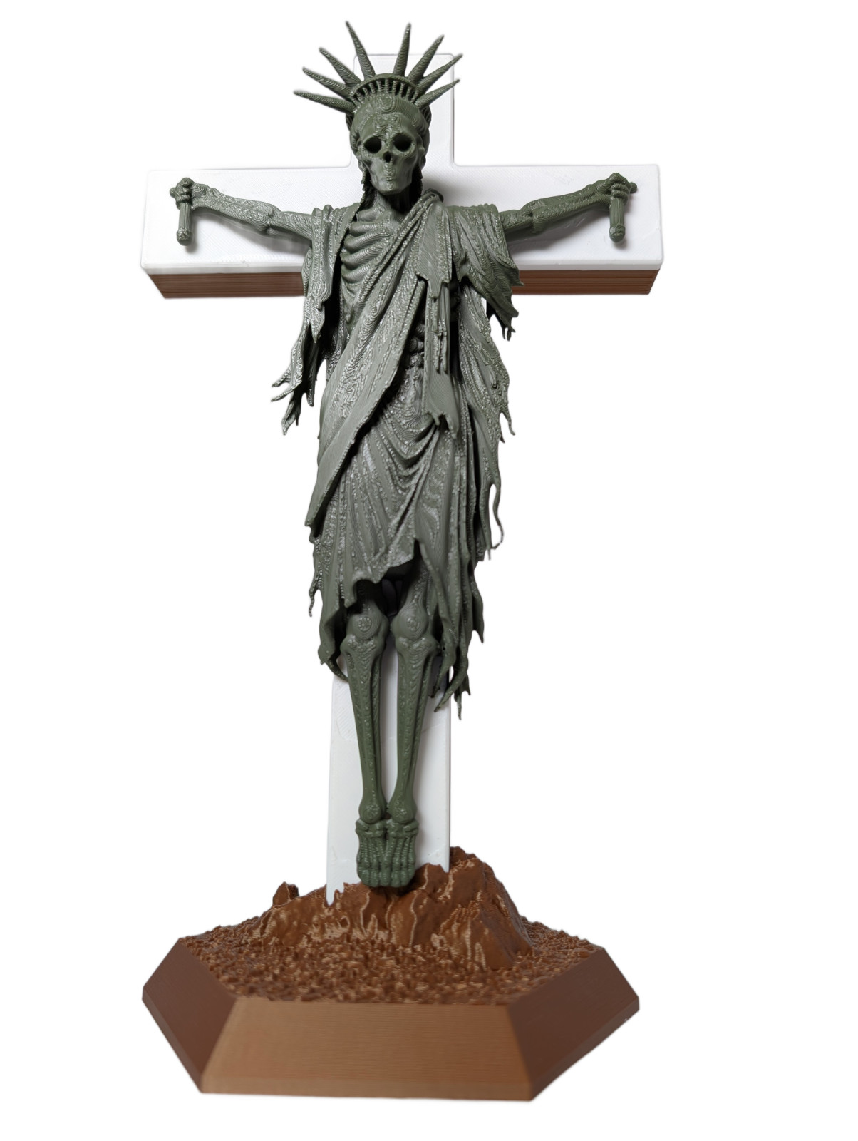 SSWI “The Fall of Freedom” Lady Liberty Display Statue 11.5″ Political Art