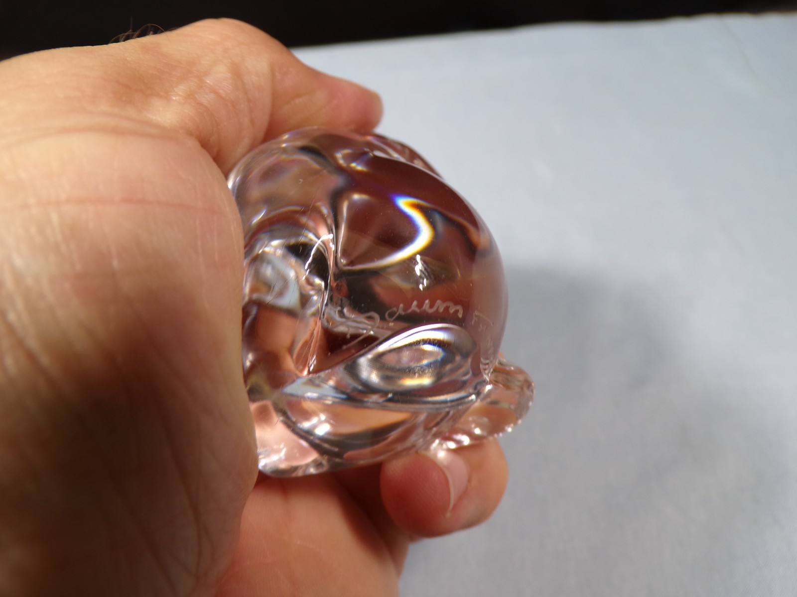 Daum Clear Crystal Mouse Figurine