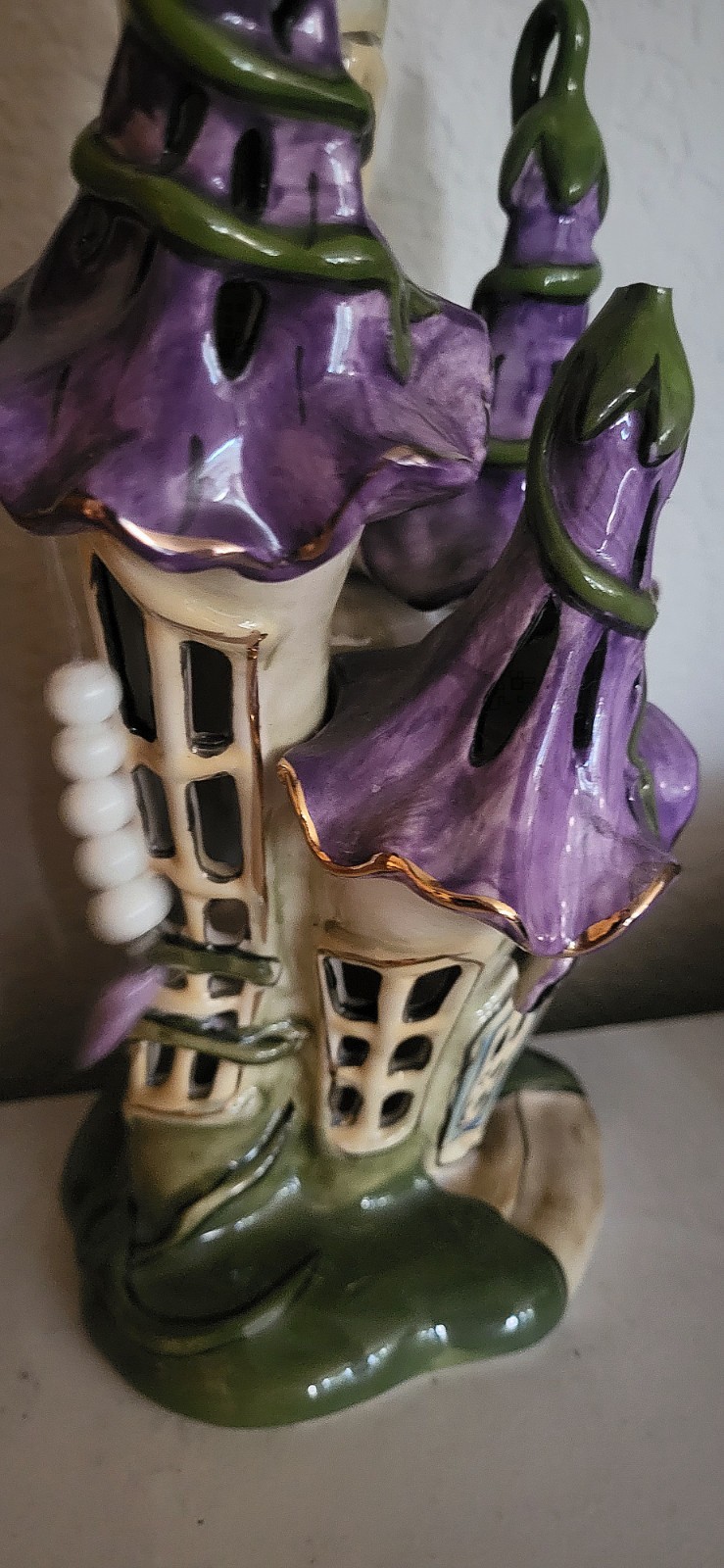 Blue Sky Clayworks Fairy Morning Glory Palace Heather Goldminc Tealight Votive