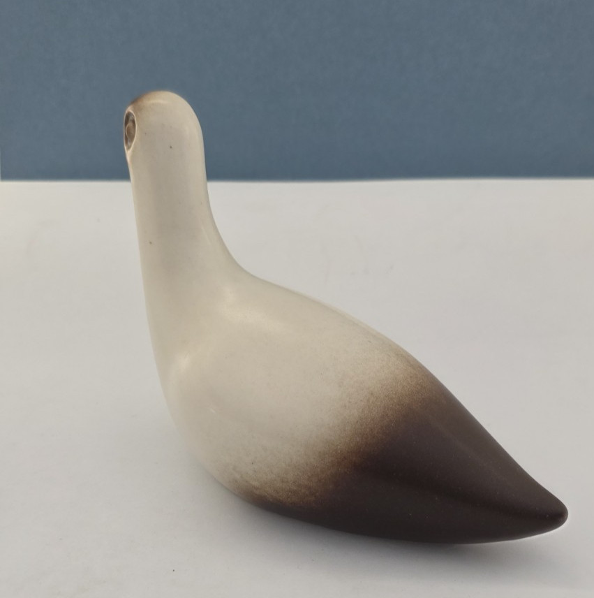 MCM Howard Pierce Porcelain Dove Figurine Signed Cream Brown 4.5” x 8”