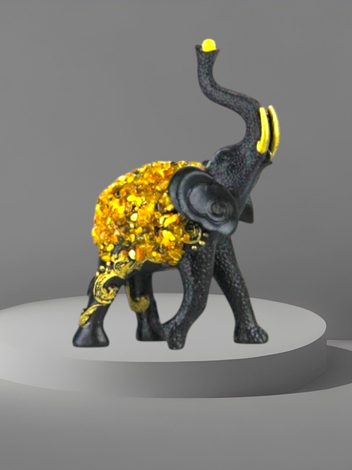 Elephant Collection Baltic Amber Figurine — Made in USA | KIZIMA®