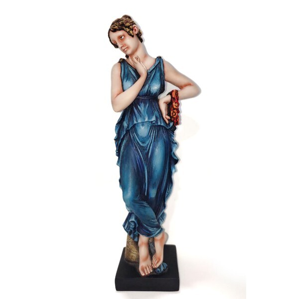Hand painted sculpture statue of Persephone Greek Queen of the underworld