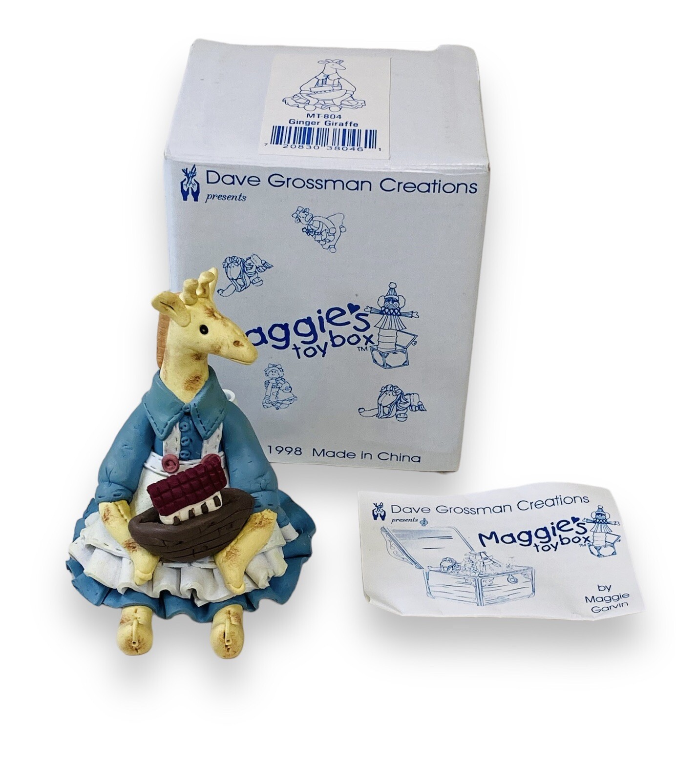 1998 Dave Grossman Creations Maggie’s ToyBox – Ginger Giraffe – Figurine MT-804