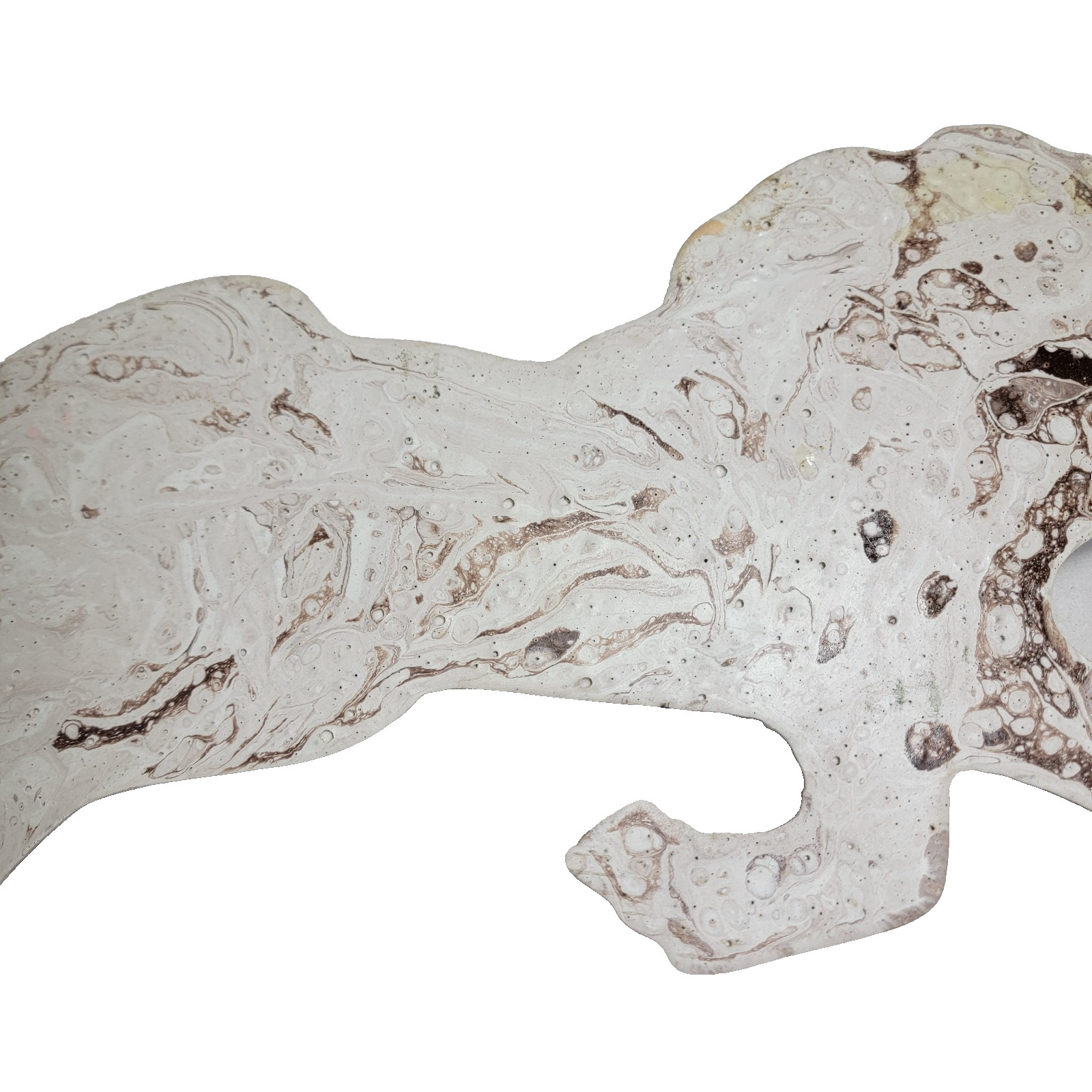 Vintage Resin Galloping Horses Wall Hanging Decor Marble Look and Design