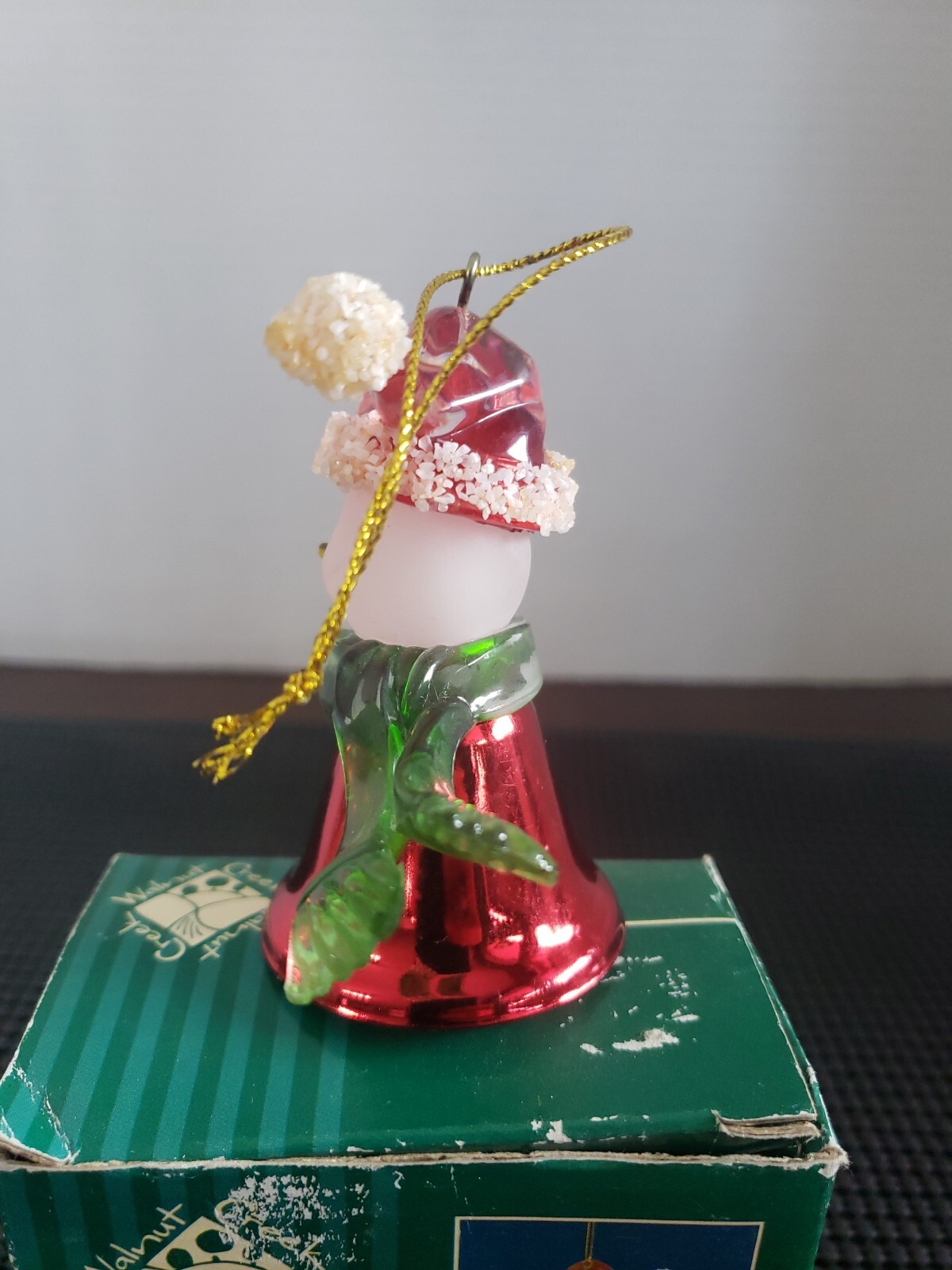 Walnut Creek Jingle Bell Snowman Ornament 2004 Metal & Plastic